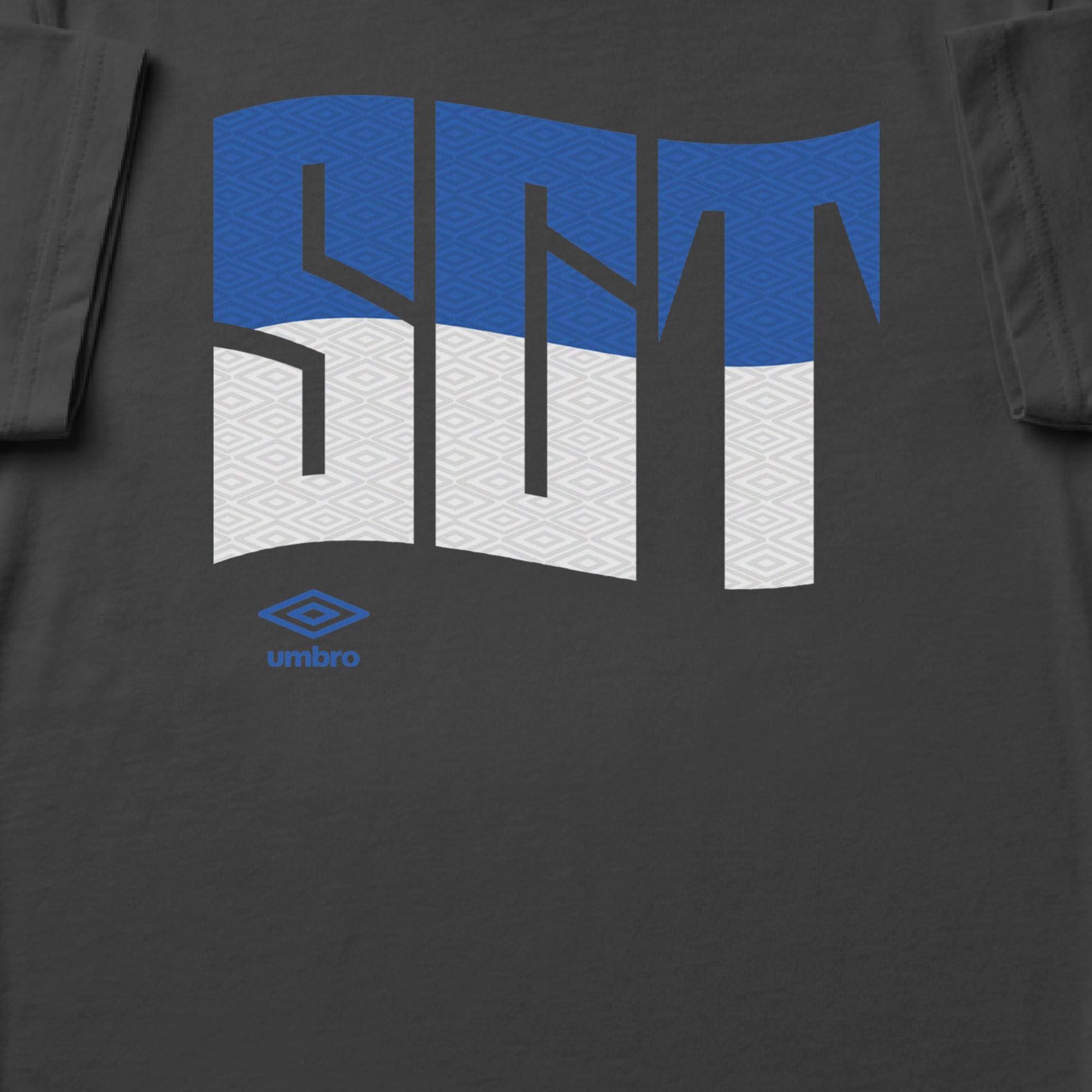Scotland wavy graphic black soccer Tshirt. Shop football team tees in soft cotton by Umbro.