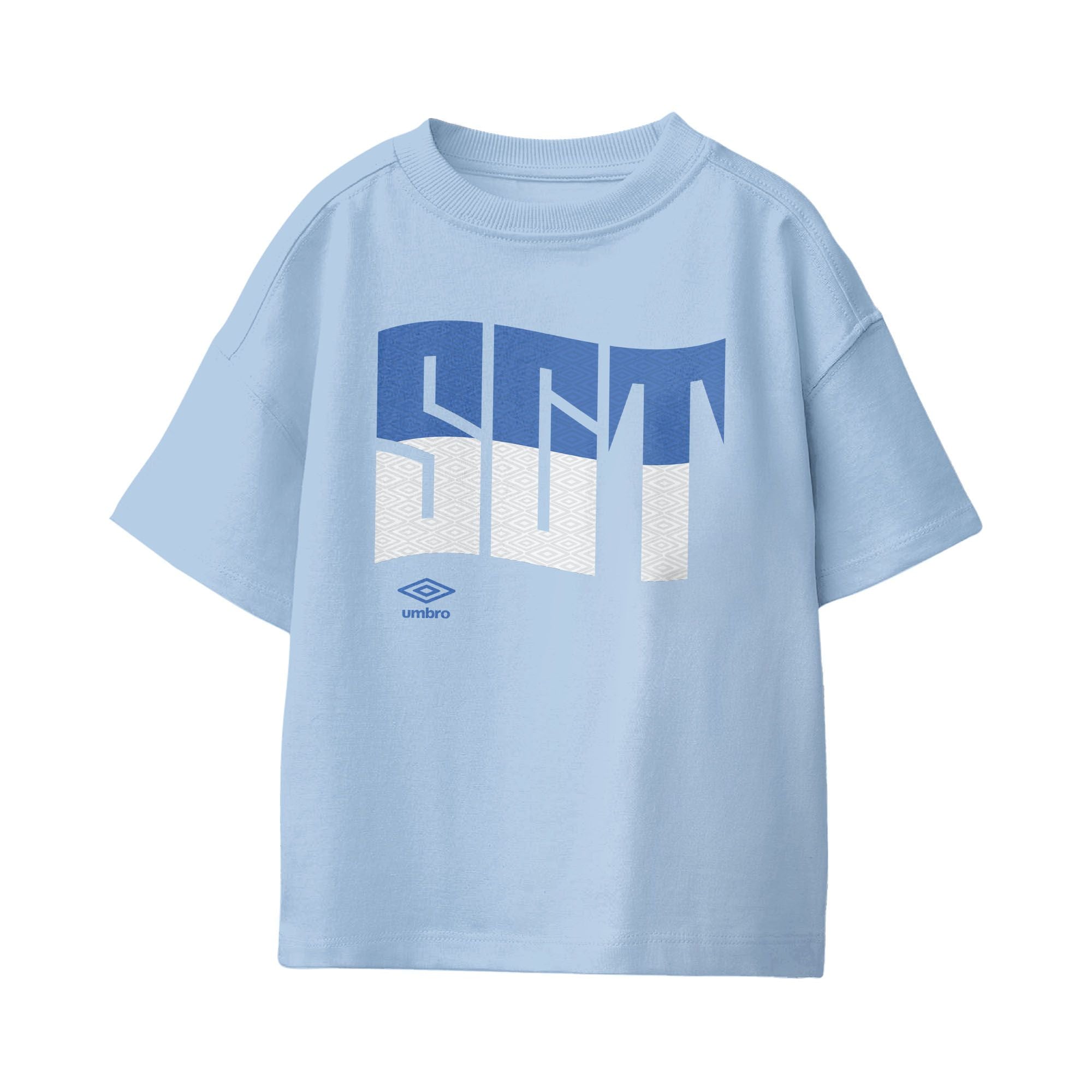 Kids’ Scotland wavy graphic light blue soccer Tees. Shop football team t-shirts in soft cotton by Umbro.