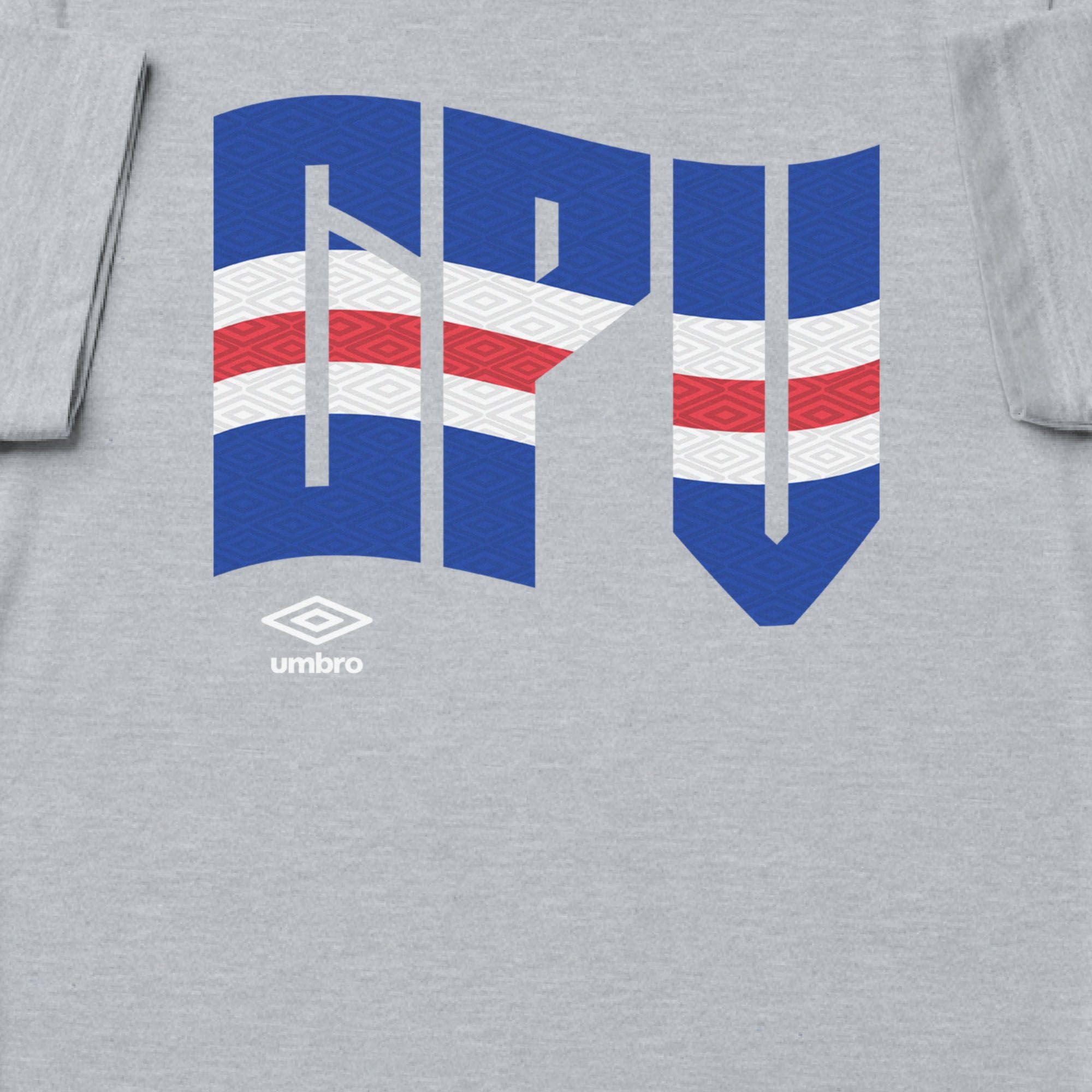 Cape Verde wavy graphic sport-grey soccer T-shirts. Shop football team tees in soft cotton by Umbro.