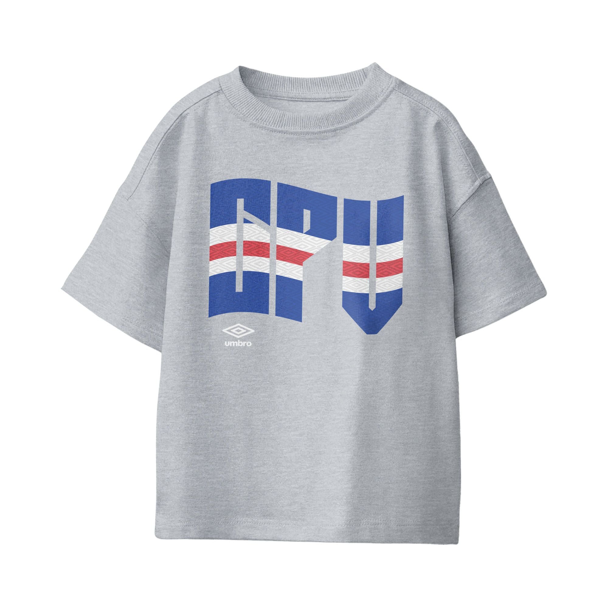 Kids’ Cape Verde wavy graphic sport grey soccer Tees / Shop football team t-shirts in soft cotton by Umbro.