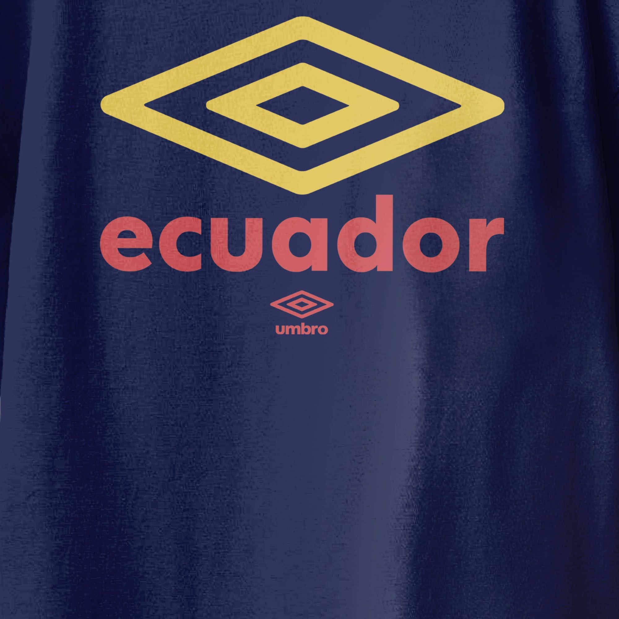 Kids’ Ecuador diamond logo navy soccer Tshirt. Shop football team tees in soft cotton by Umbro.