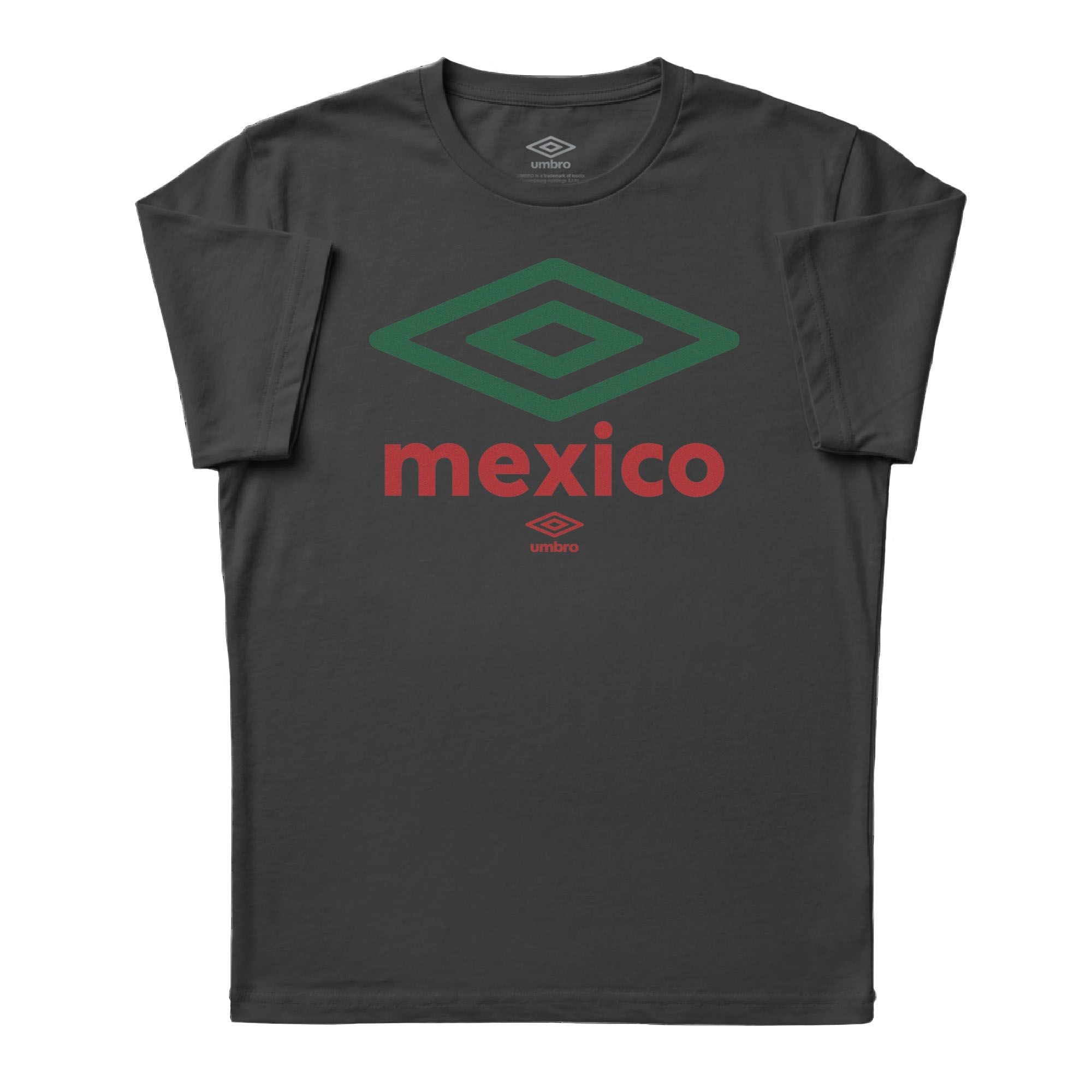 Mexico diamond logo black soccer Tees. Shop football team t-shirts in soft cotton by Umbro.