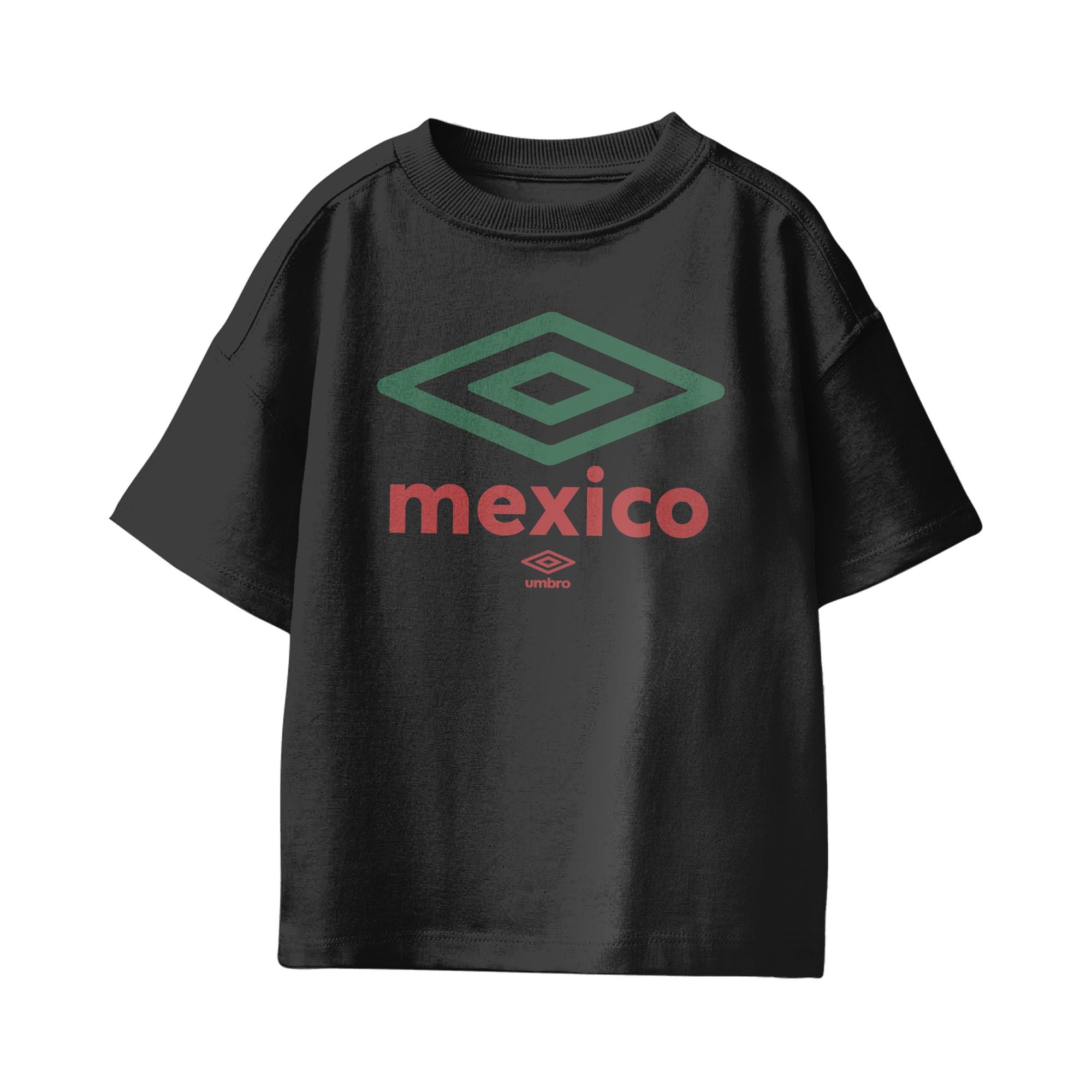 Kids’ Mexico diamond logo Black soccer Tees. Shop football team t-shirts in soft cotton by Umbro.