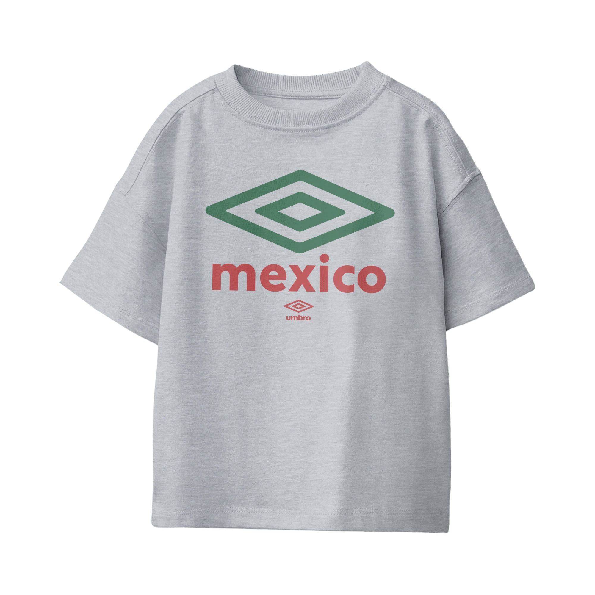 Kids’ Mexico diamond logo Sport Grey soccer Tees. Shop football team t-shirts in soft cotton by Umbro.