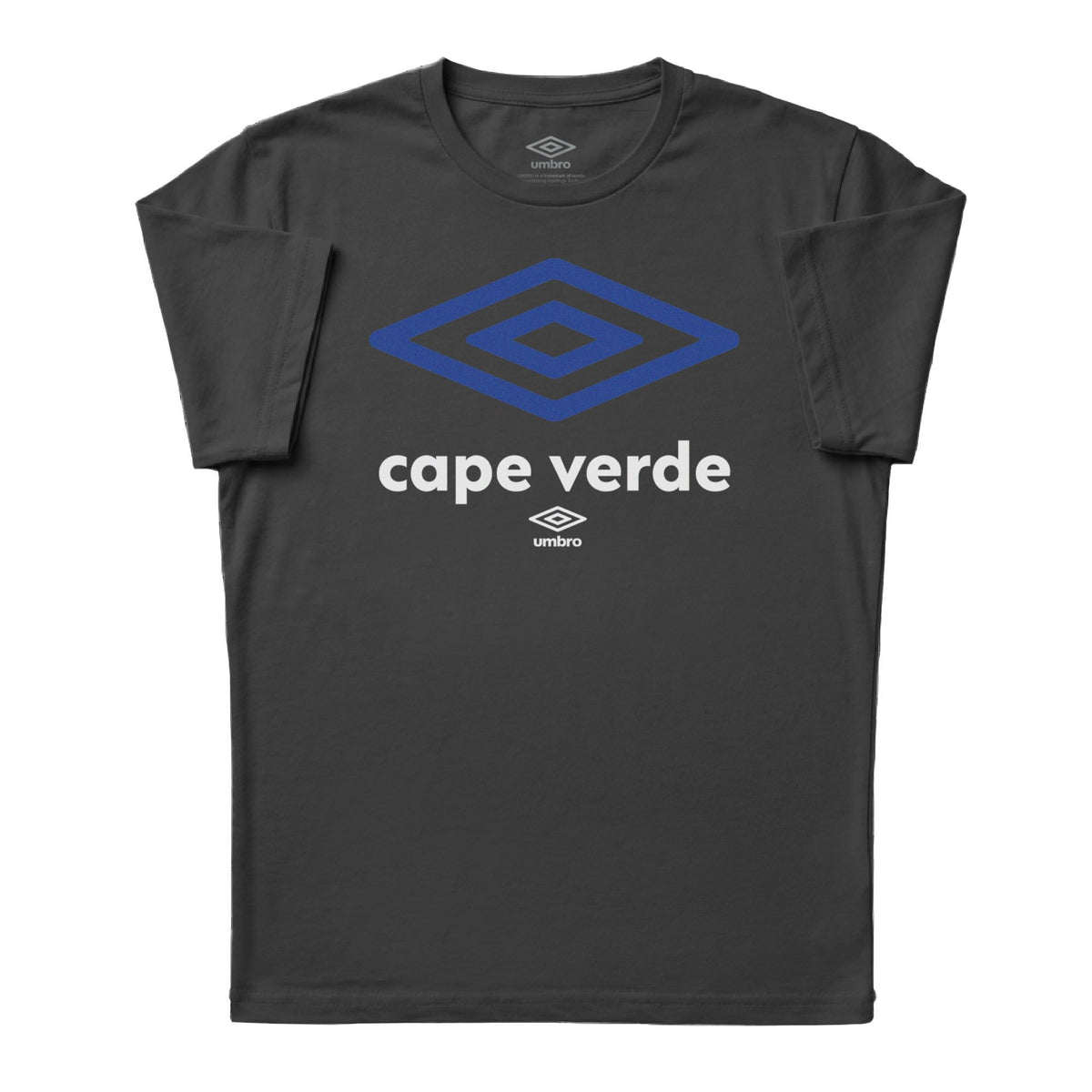 Cape Verde diamond logo black soccer Tees. Shop football team t-shirts in soft cotton by Umbro.