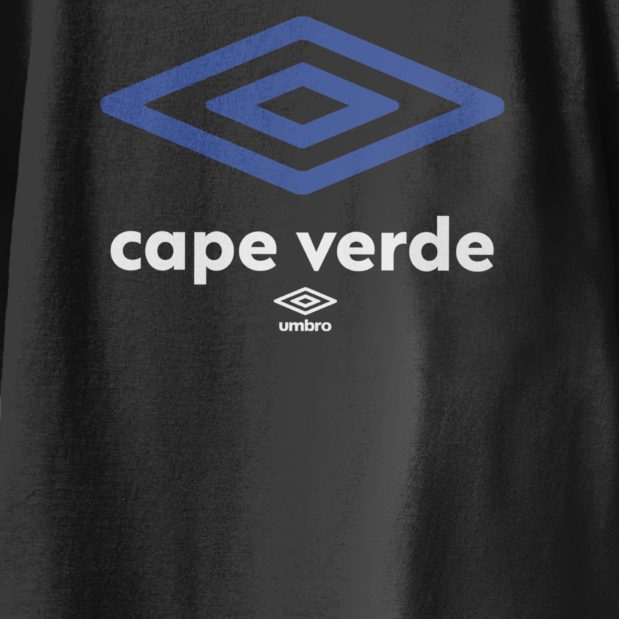 Kids’ Cape Verde diamond logo black soccer Tshirt / Shop football team tees in soft cotton by Umbro.
