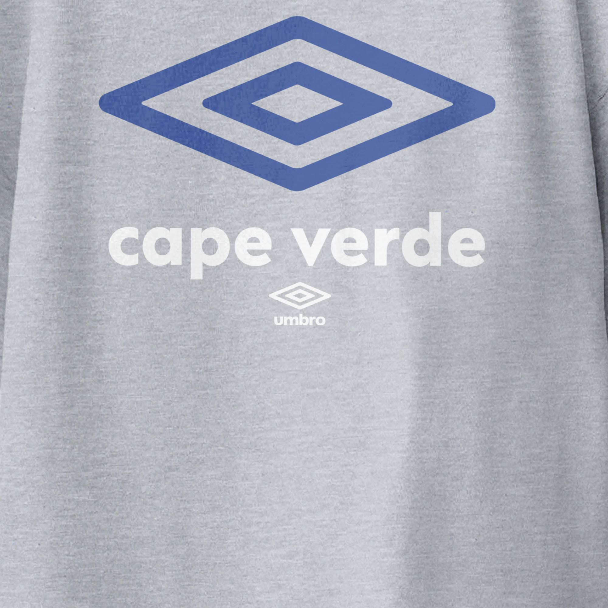 Kids’ Cape Verde diamond logo sport grey soccer Tshirt / Shop football team tees in soft cotton by Umbro.