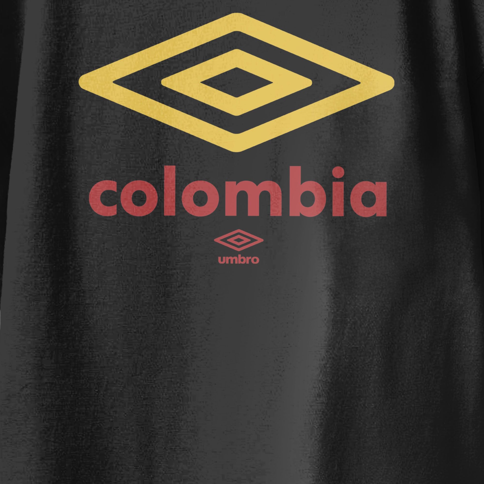 Kids’ Colombia diamond logo black soccer T-shirts / Shop football team tees in soft cotton by Umbro.