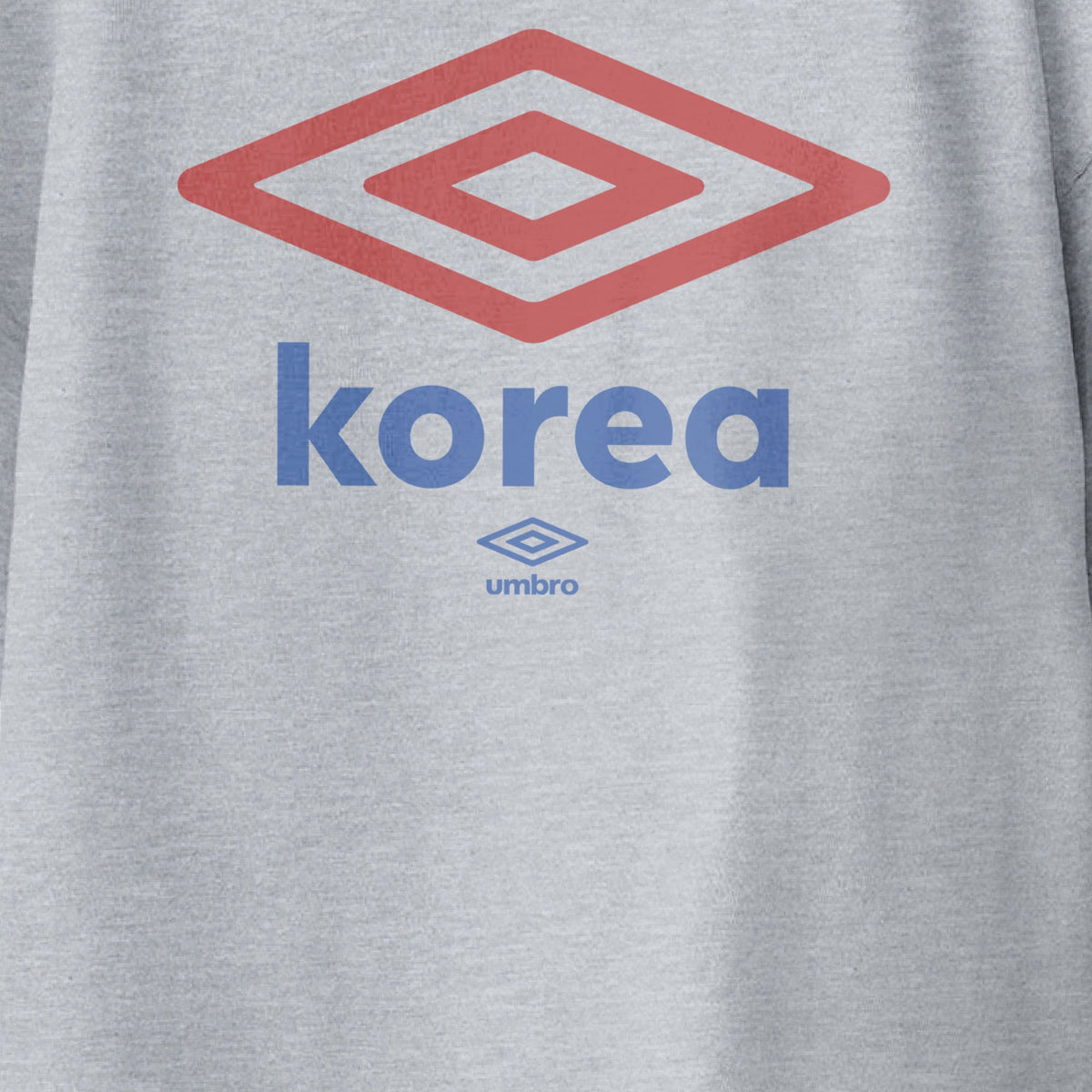 Umbro Kids Sport Grey Korea Diamond Logo T-Shirt, 100% cotton. Shop kids logo tees by Umbro.