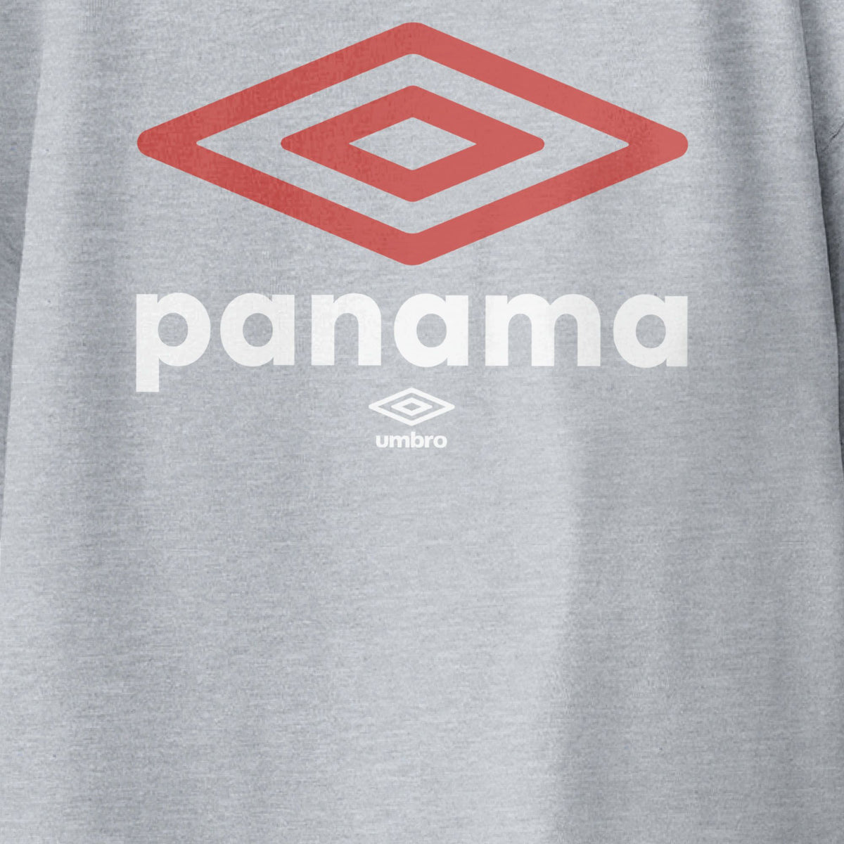 Umbro Kids Sports Grey Panama Diamond Logo T-Shirt 100% cotton. Shop kids logo tees by Umbro.