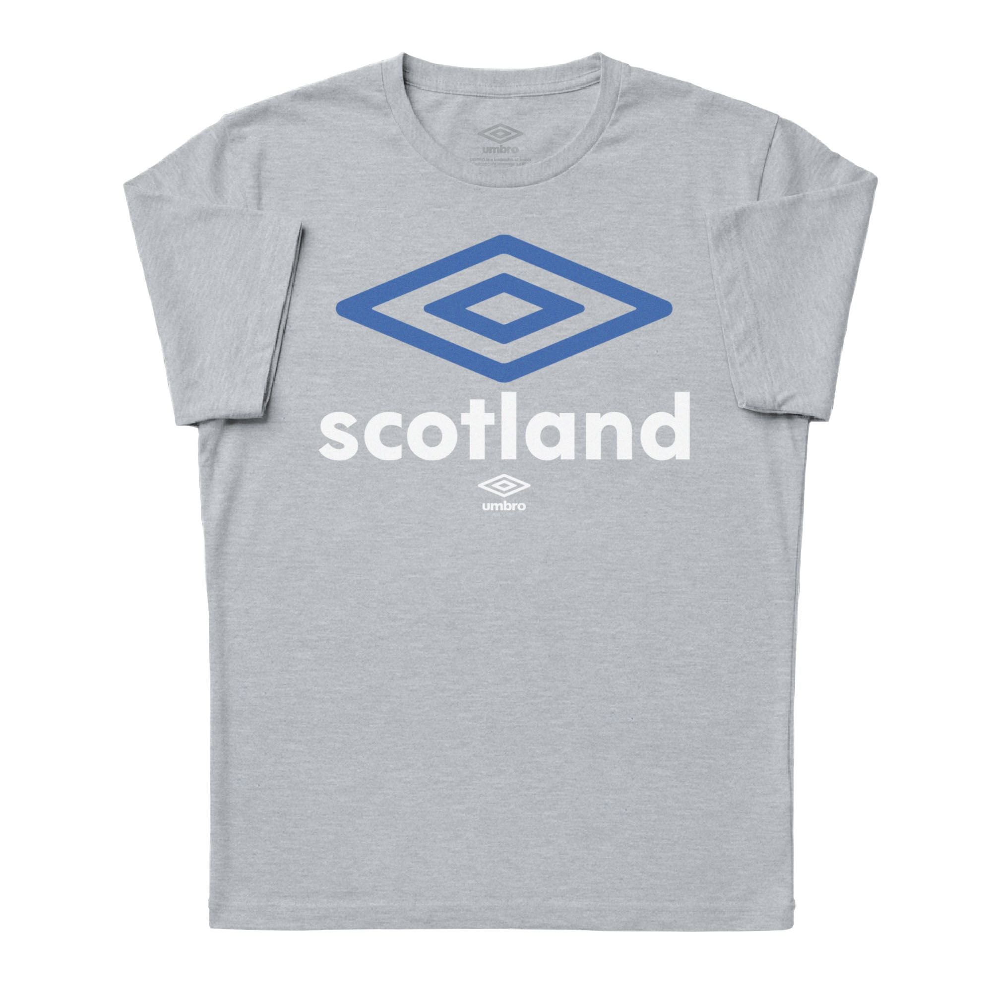 Scotland diamond logo sport grey soccer Tees. Shop football team t-shirts in soft cotton by Umbro.