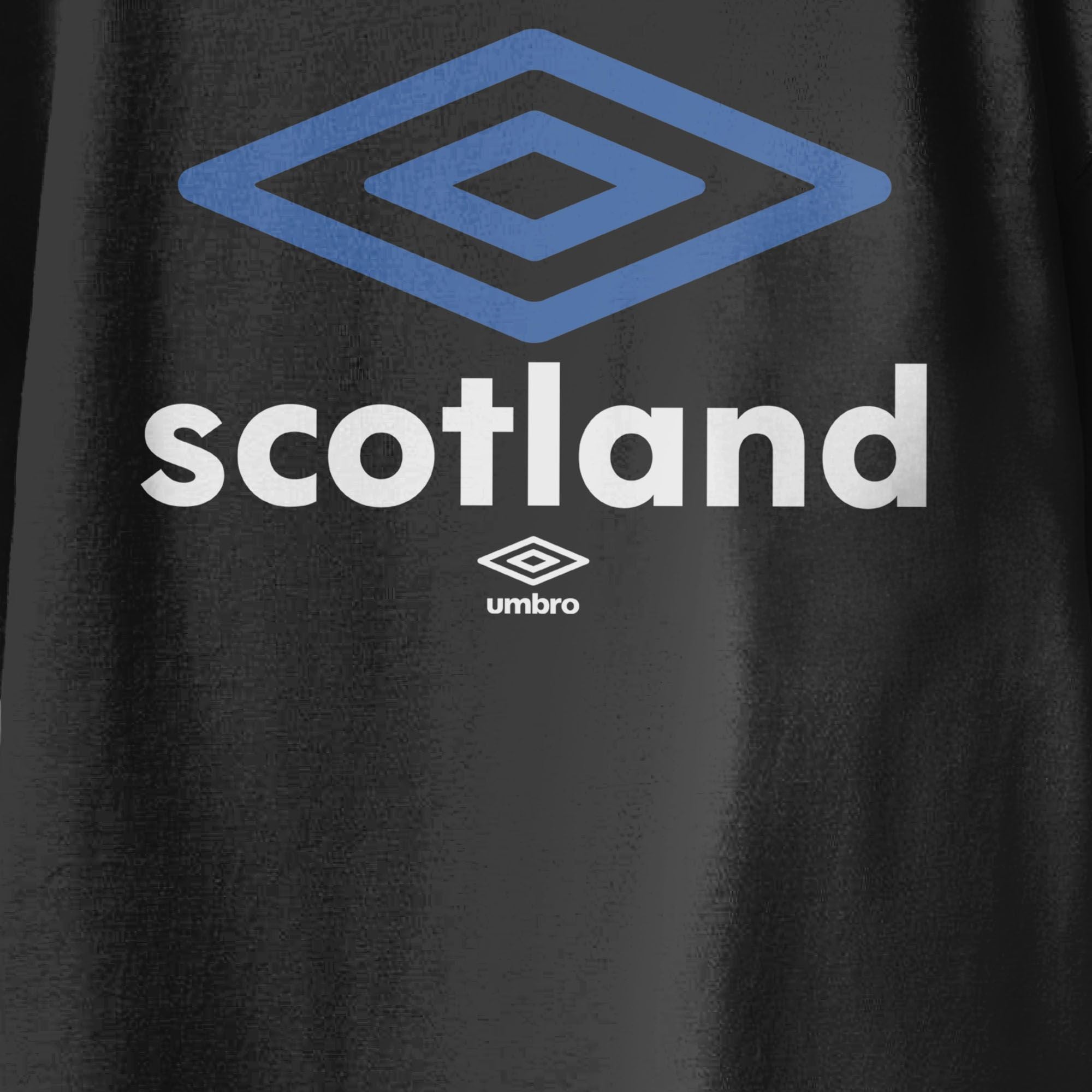 Kids’ Scotland diamond logo black soccer Tshirt. Shop football team tees in soft cotton by Umbro.
