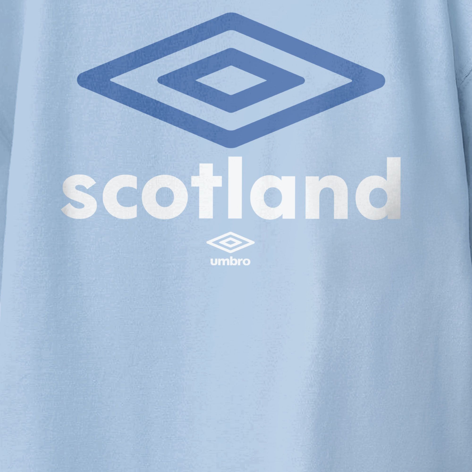 Kids’ Scotland diamond logo light blue soccer Tees. Shop football team t-shirts in soft cotton by Umbro.