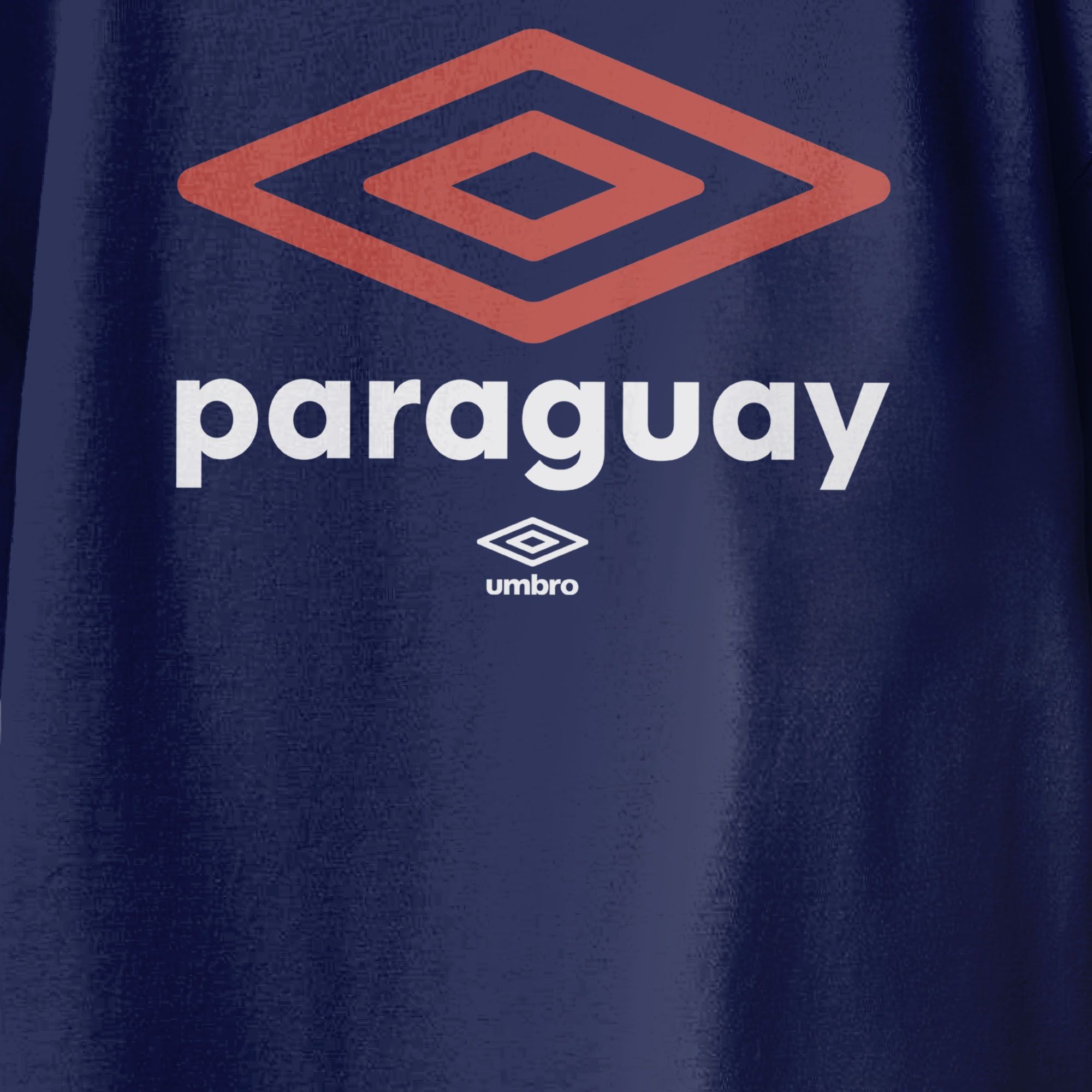 Umbro Kids Navy Paraguay Diamond Logo T-Shirt 100% cotton. Shop kids logo tees by Umbro.