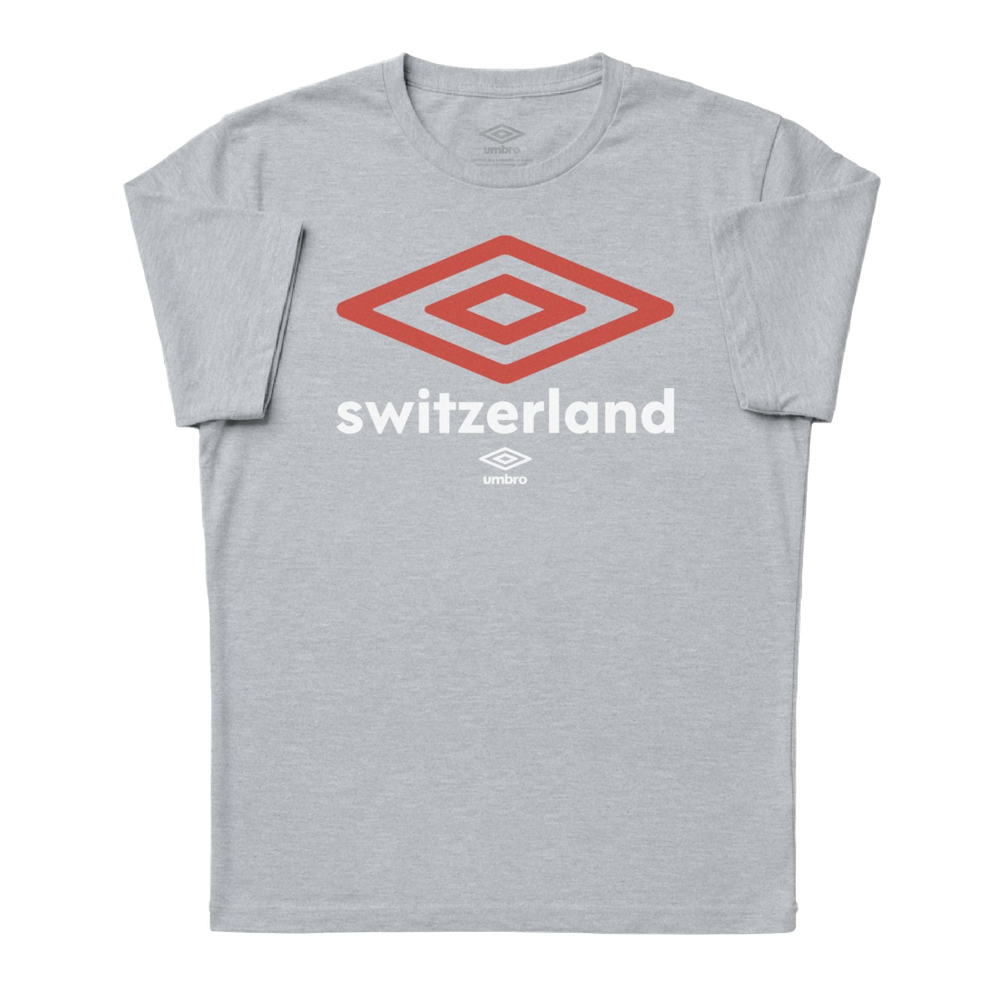 Switzerland diamond logo sport grey soccer Tees / Shop football team t-shirts in soft cotton by Umbro.