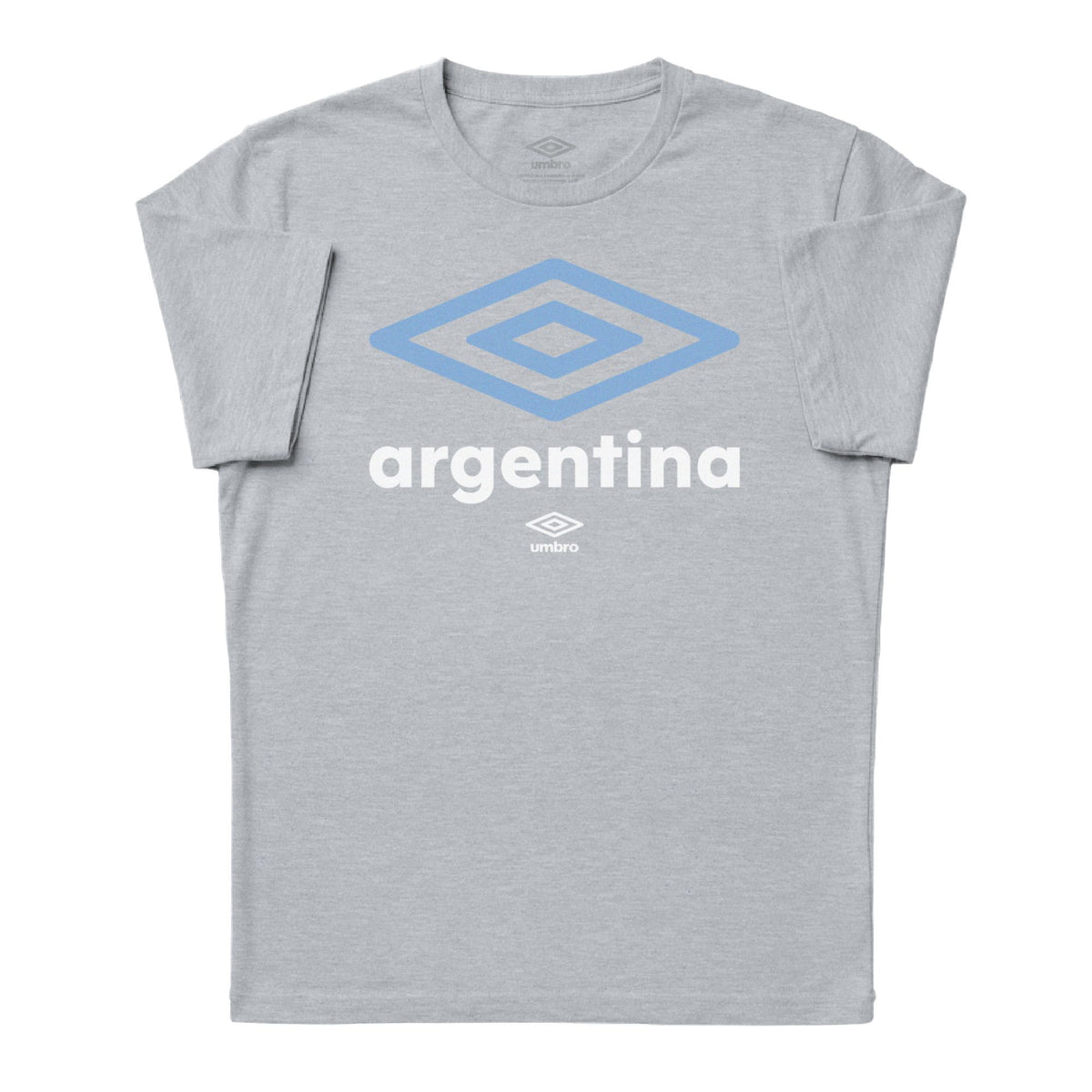 Argentina diamond logo sport grey soccer Tees / Shop football team t-shirts in soft cotton by Umbro.