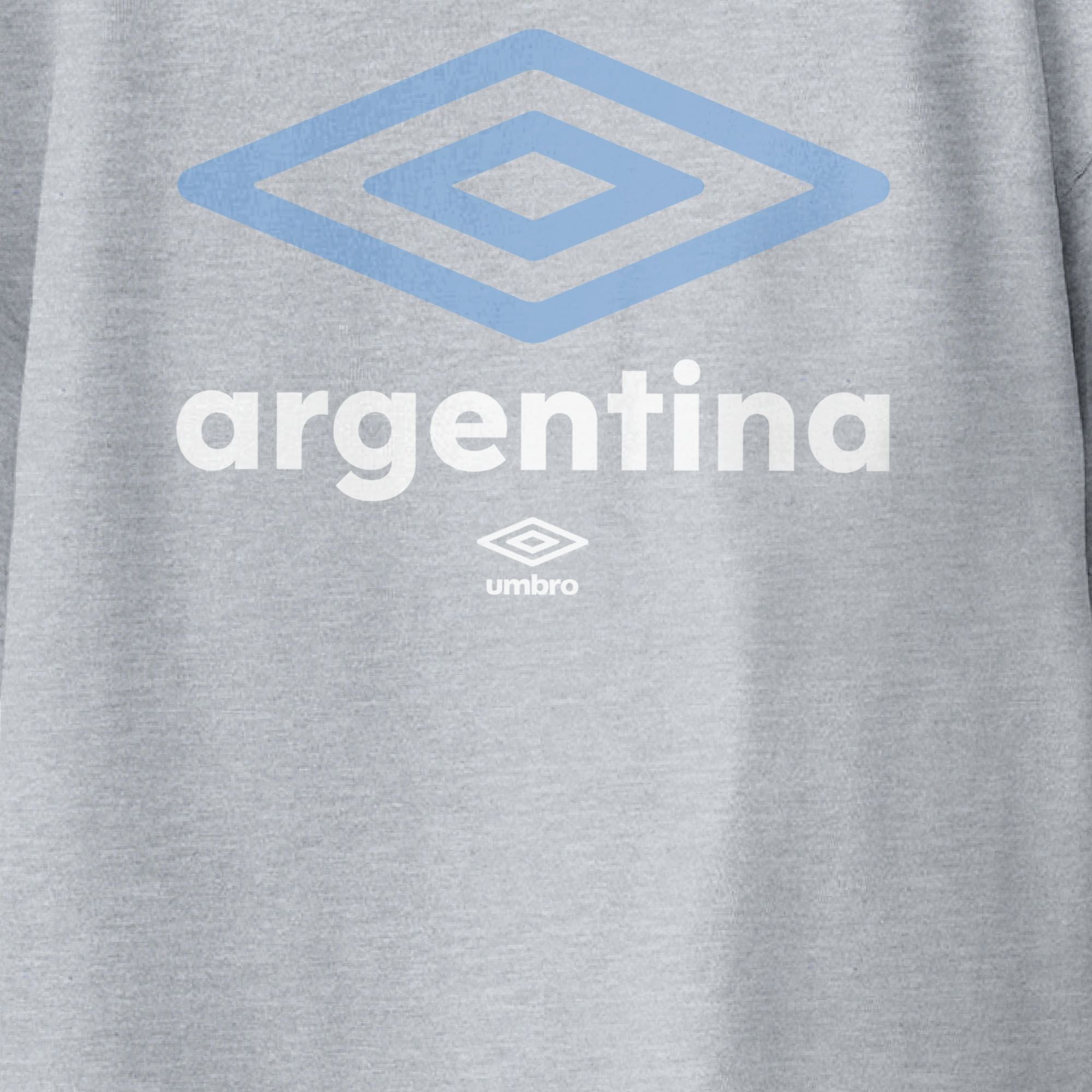 Kids’ Argentina stacked graphic sport grey T-shirts / Shop football team tees in soft cotton by Umbro.