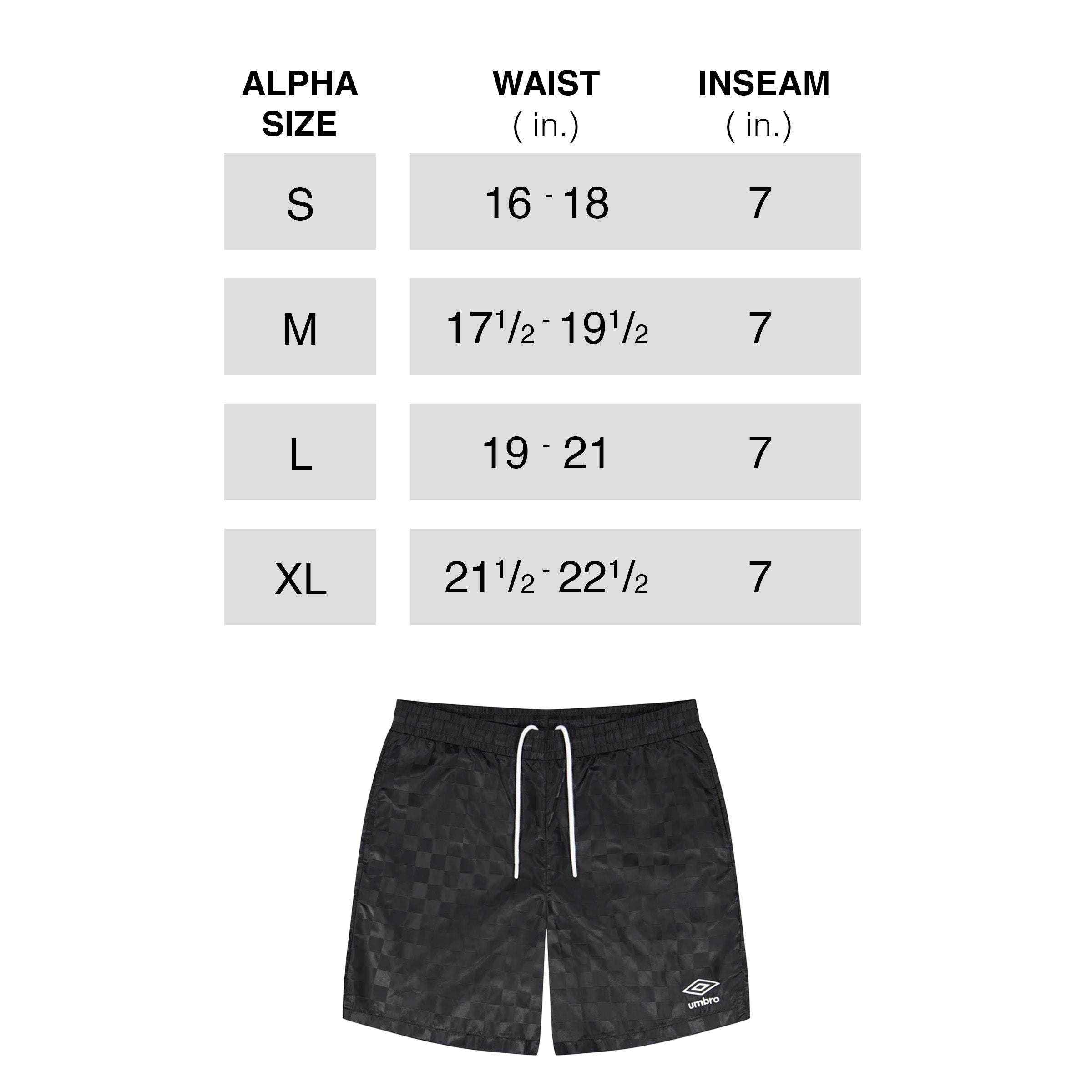 Umbro Men's Checkered Nylon 7" Short