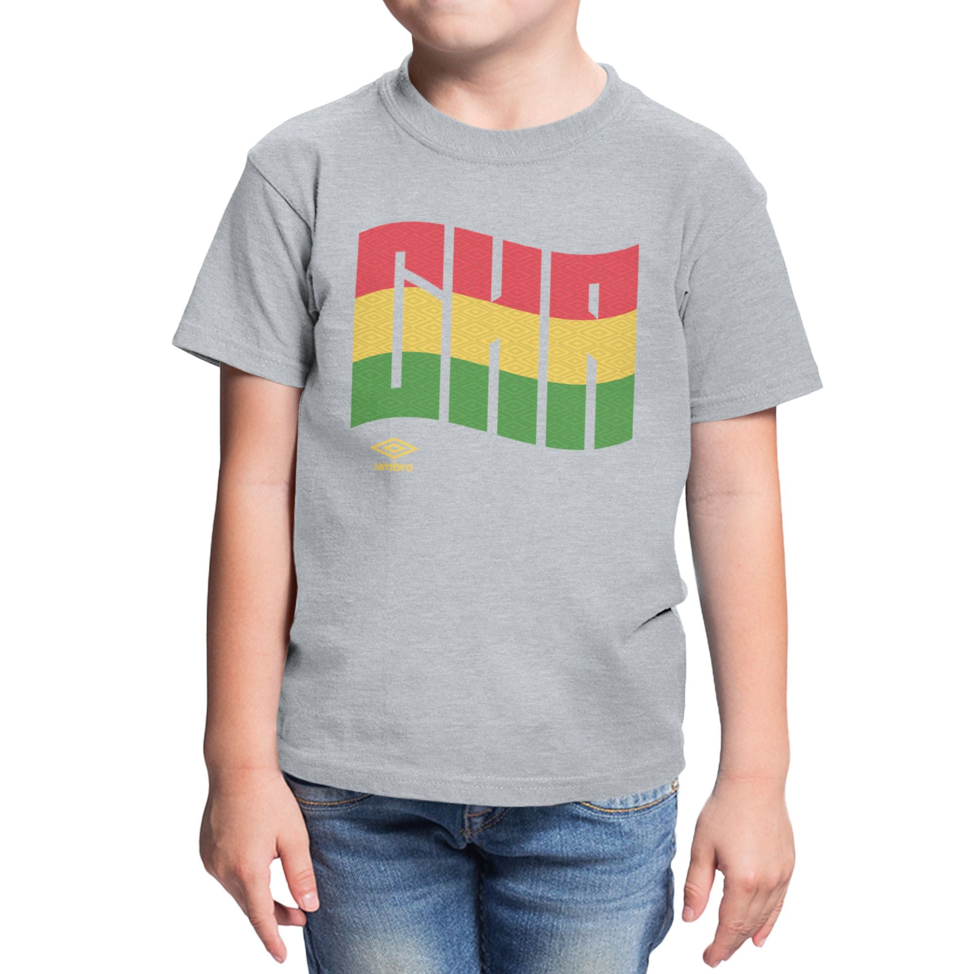 Umbro Kids Ghana Wavy Logo T-Shirt