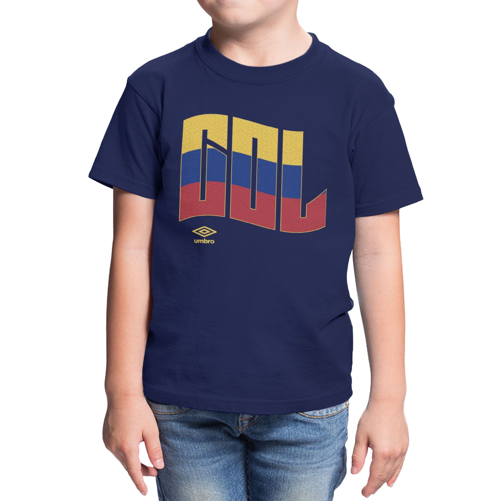 Umbro Kids Colombia Wavy Logo T-Shirt