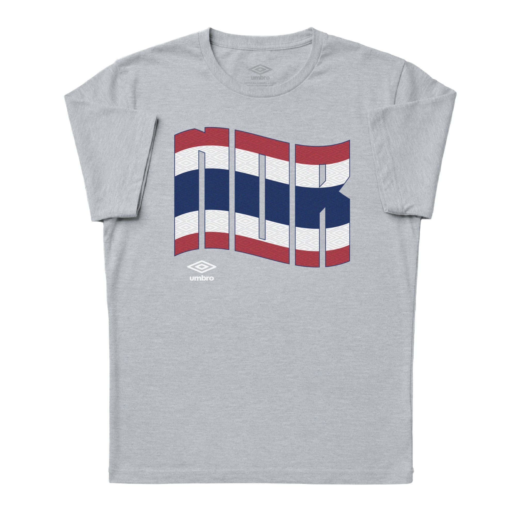 Umbro Adult Unisex Norway Wavy Logo T-Shirt Sport Grey