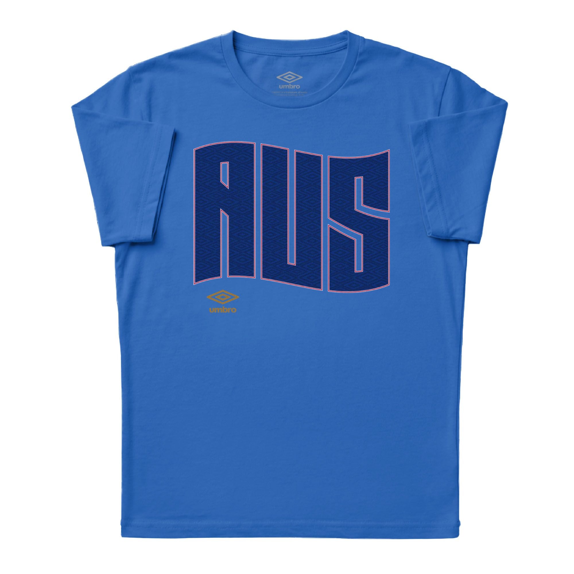 Umbro Adult Unisex Australia Wavy Logo T-Shirt Royal