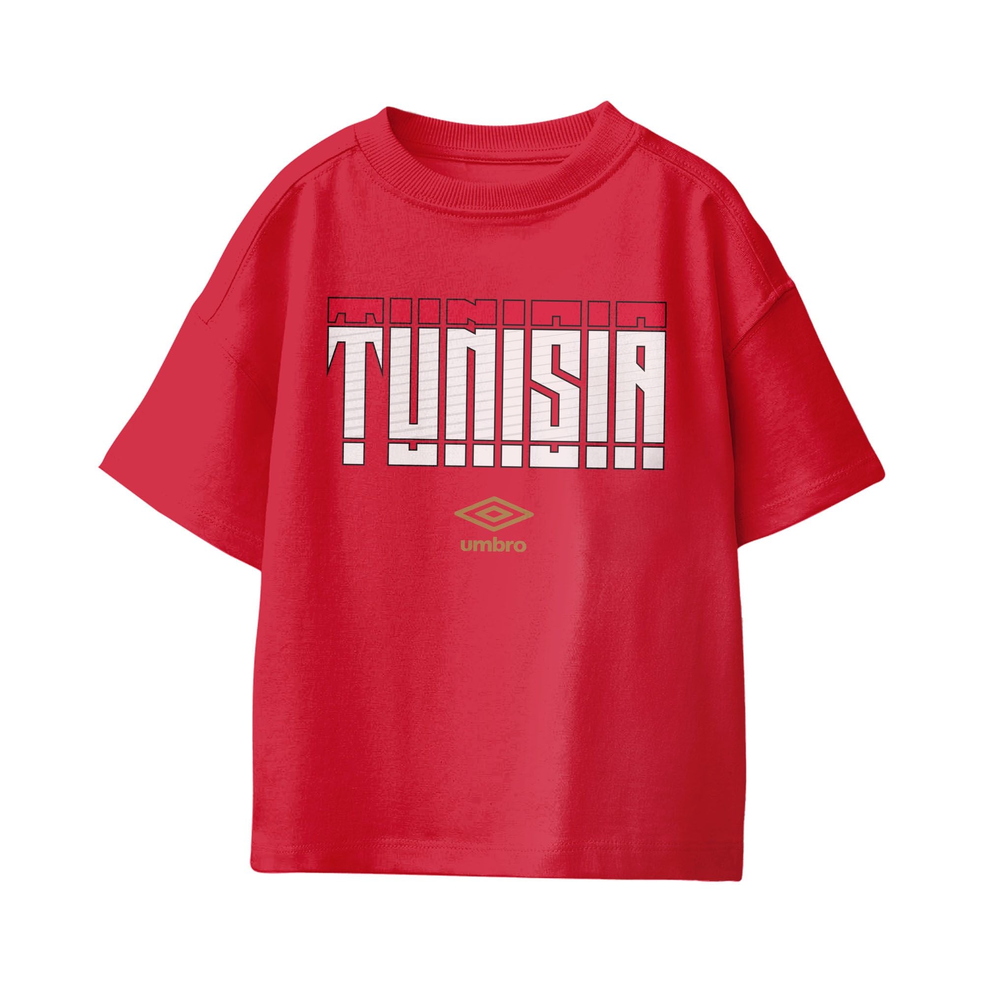Umbro Tunisia Stacked Soccer T-Shirt Red