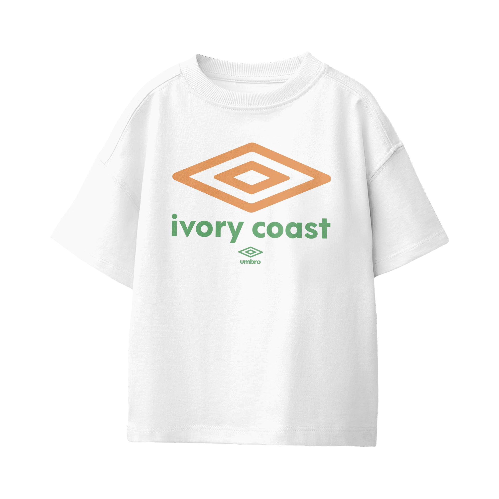 Umbro Kids Cote d'Ivoire Diamond Logo T-Shirt White