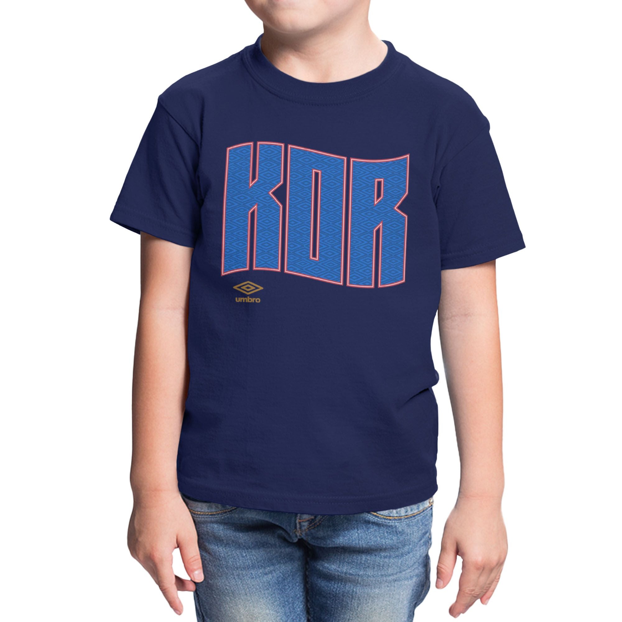 Umbro Kids Korea Republic Wavy Logo T-Shirt