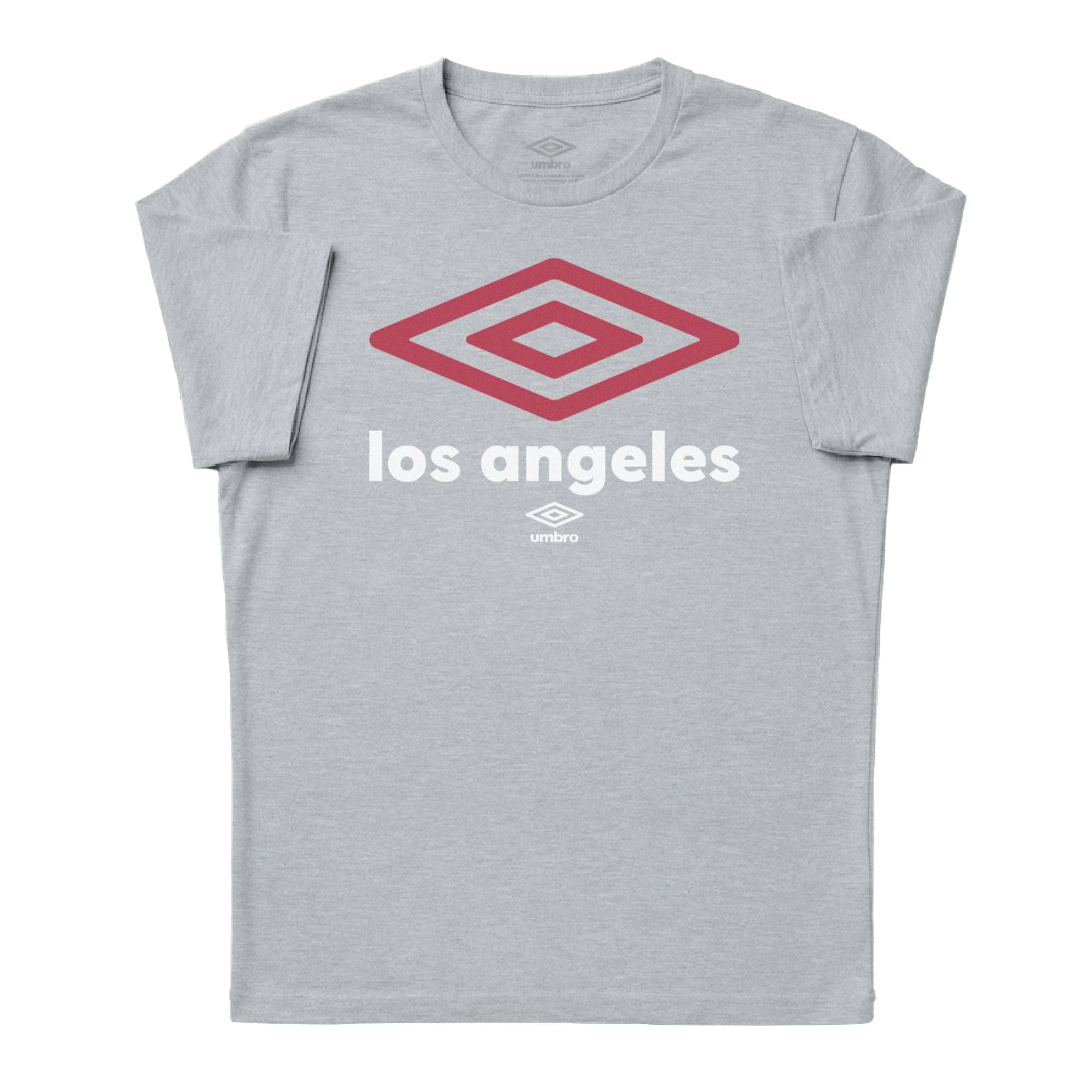 Umbro Adult Unisex Los Angeles City Diamond Logo T-Shirt Sport Grey