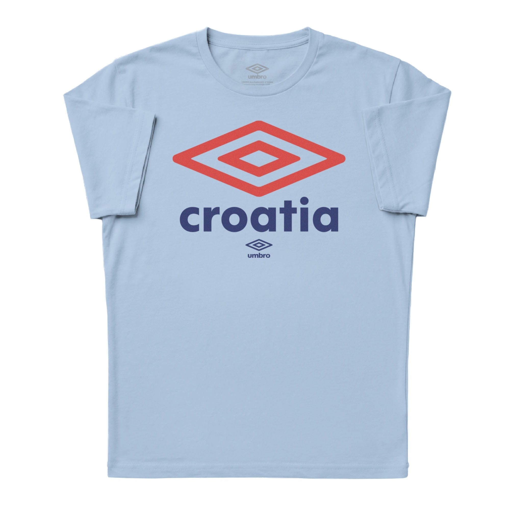 Umbro Croatia Diamond Logo T-Shirt Light Blue