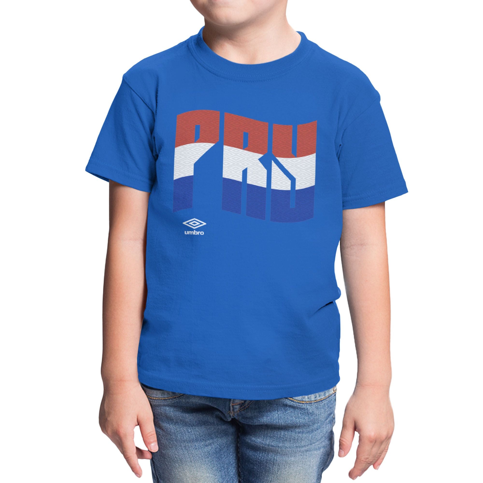 Umbro Kids Paraguay Wavy Logo T-Shirt