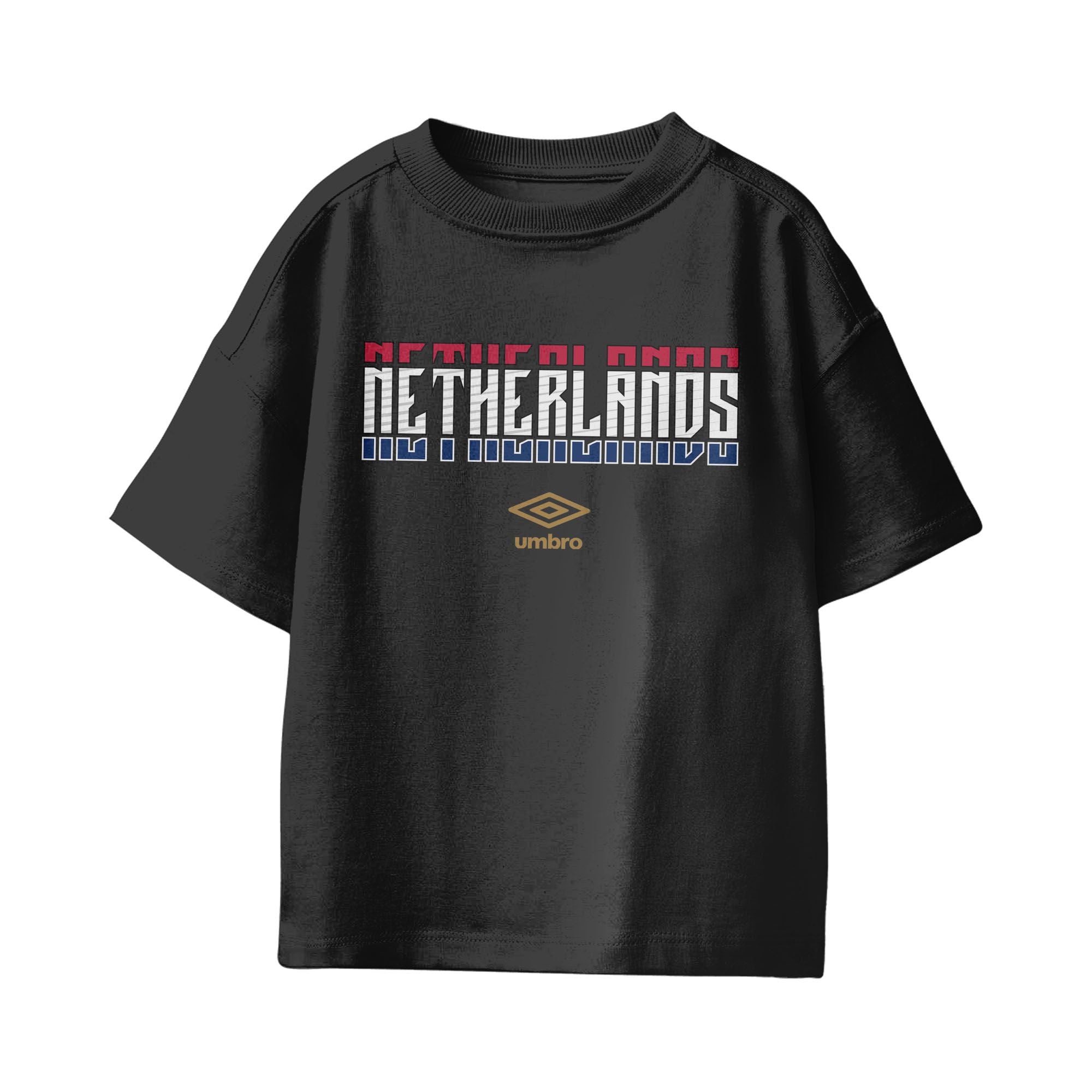 Umbro Netherlands Stacked Soccer T-Shirt Black