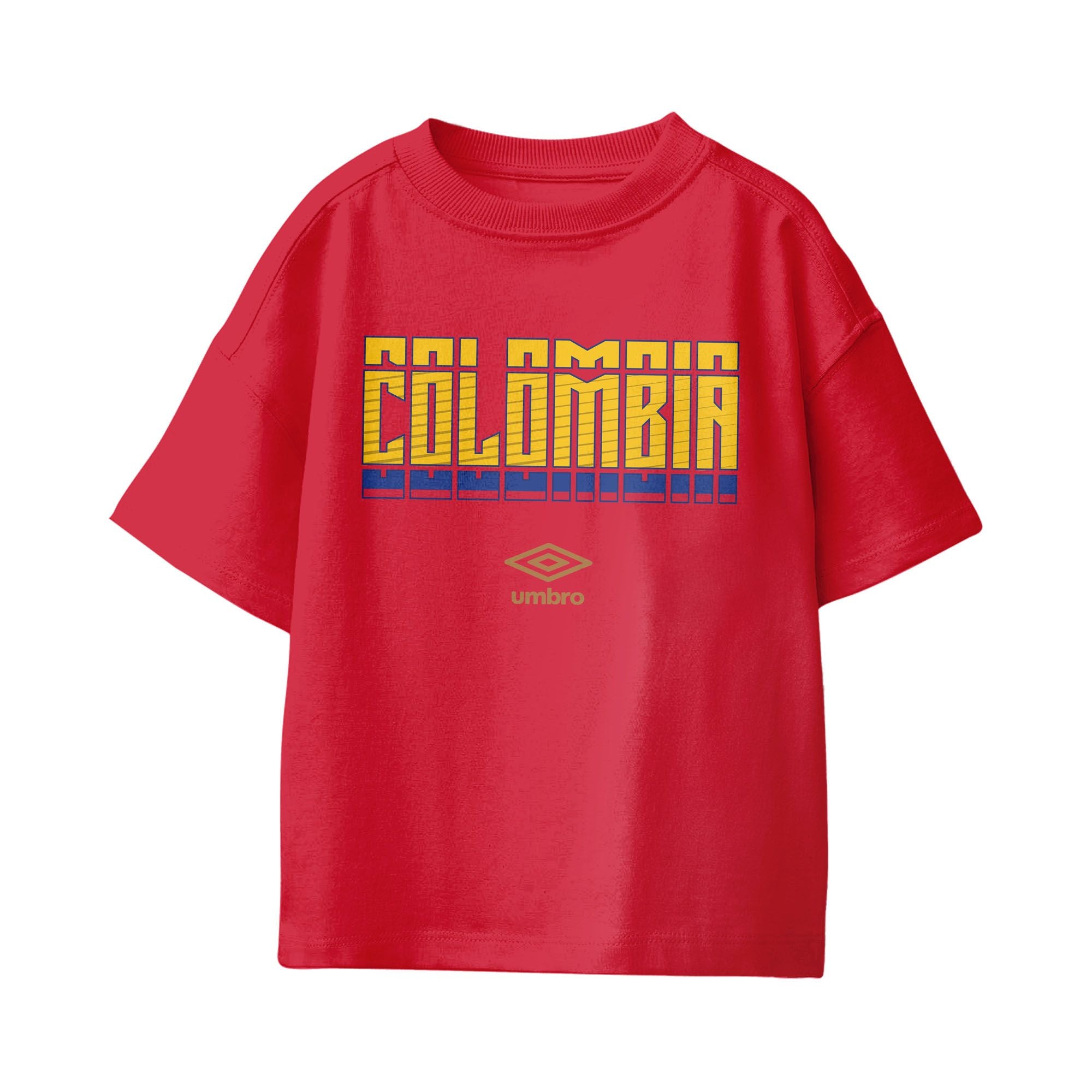Umbro Colombia Stacked Soccer T-Shirt Red