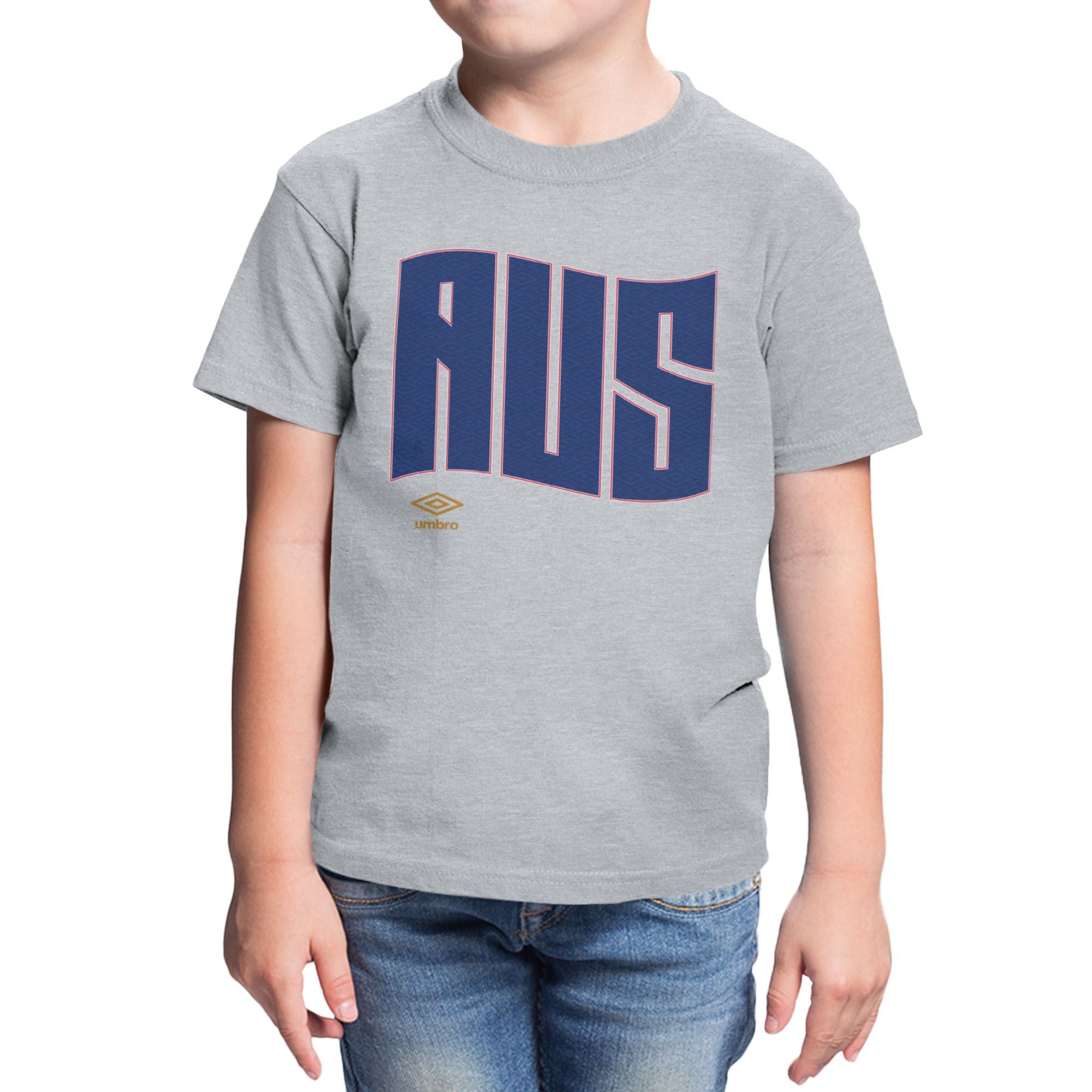 Umbro Kids Australia Wavy Logo T-Shirt