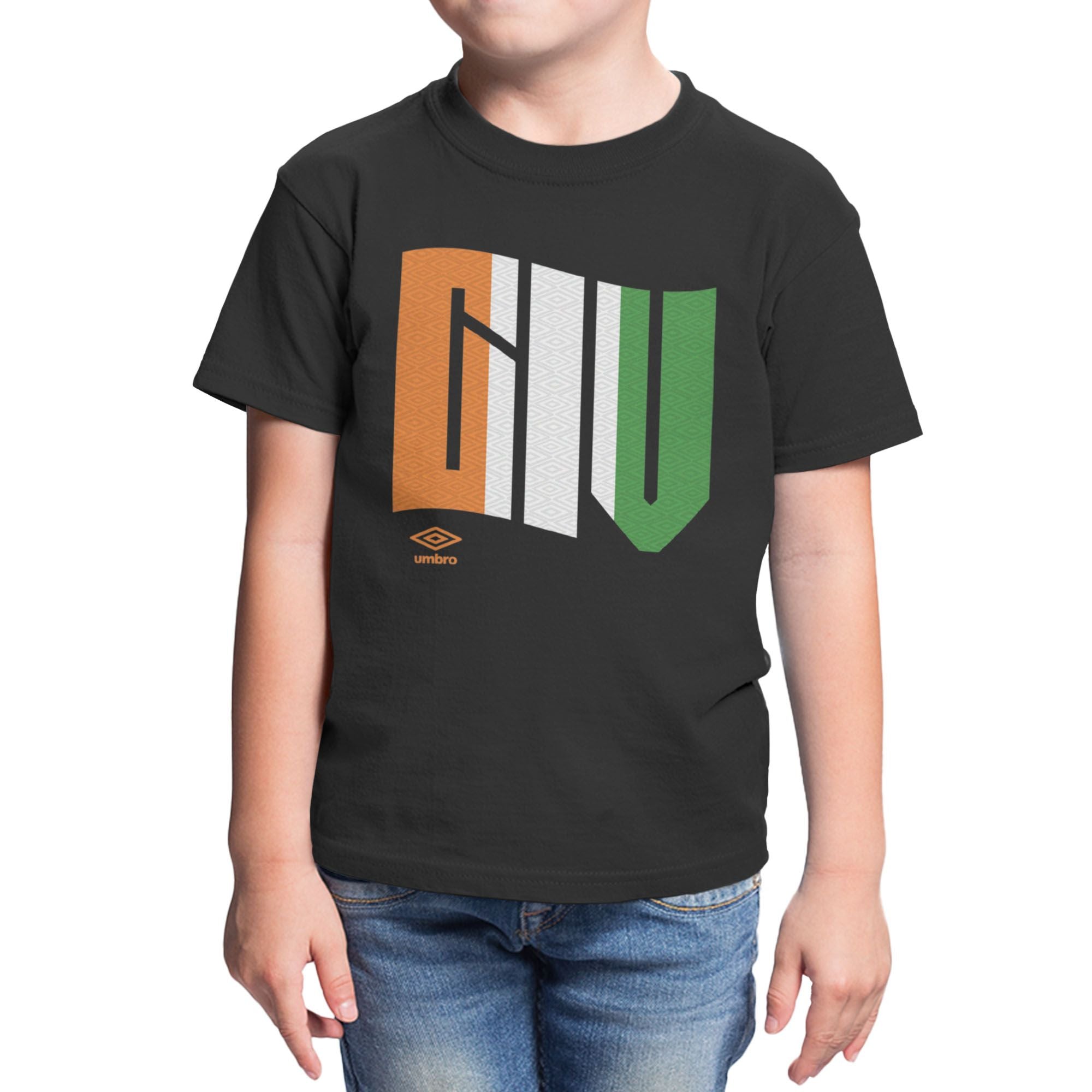 Umbro Kids Cote d'Ivoire Wavy Logo T-Shirt