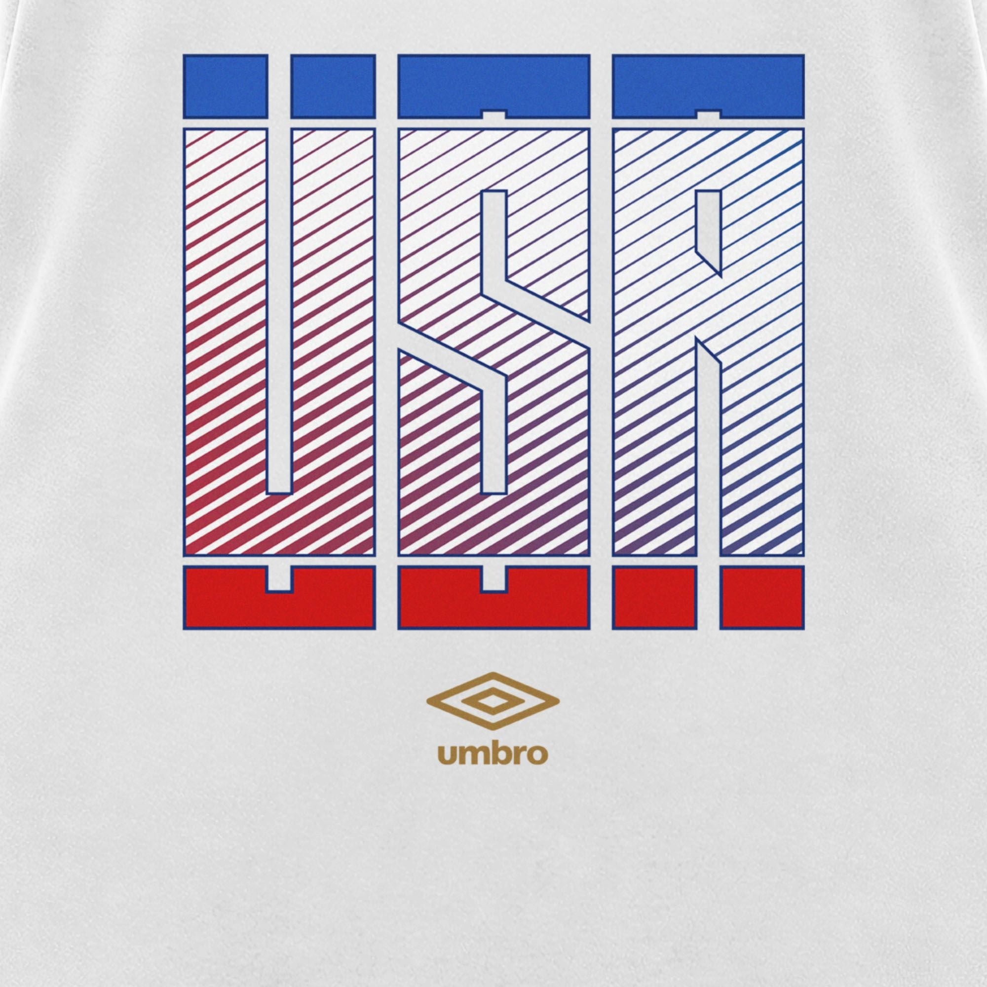 Umbro USA Stacked Soccer Tank Bright White