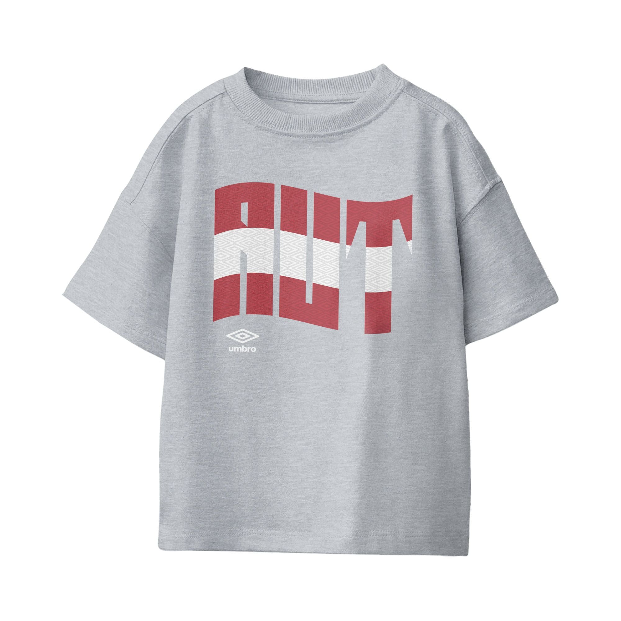Umbro Kids Austria Wavy Logo T-Shirt Sport Grey