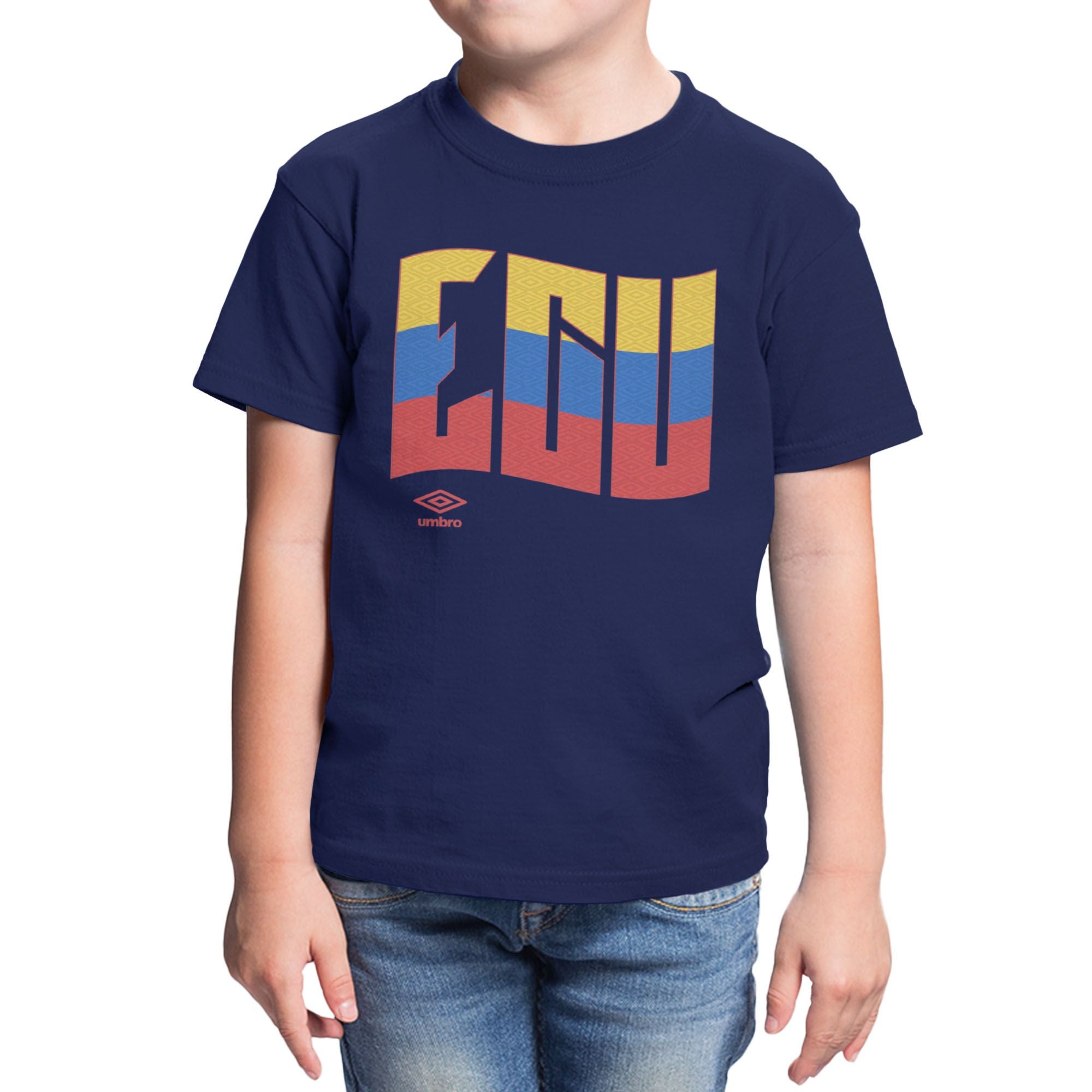 Umbro Kids Ecuador Wavy Logo T-Shirt