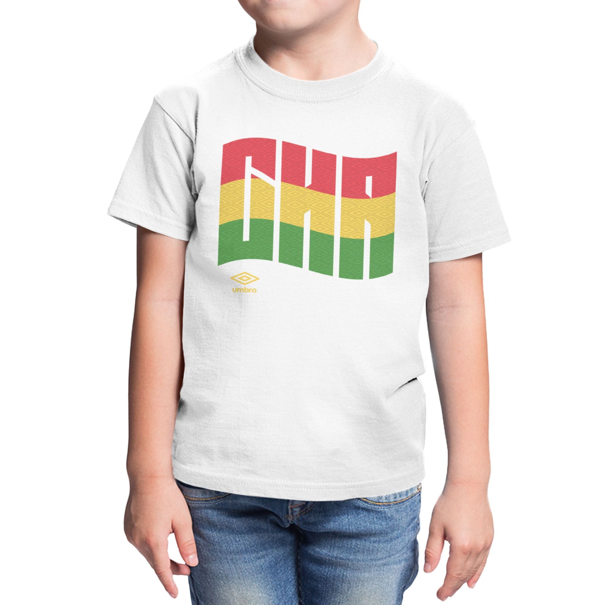 Umbro Kids Ghana Wavy Logo T-Shirt