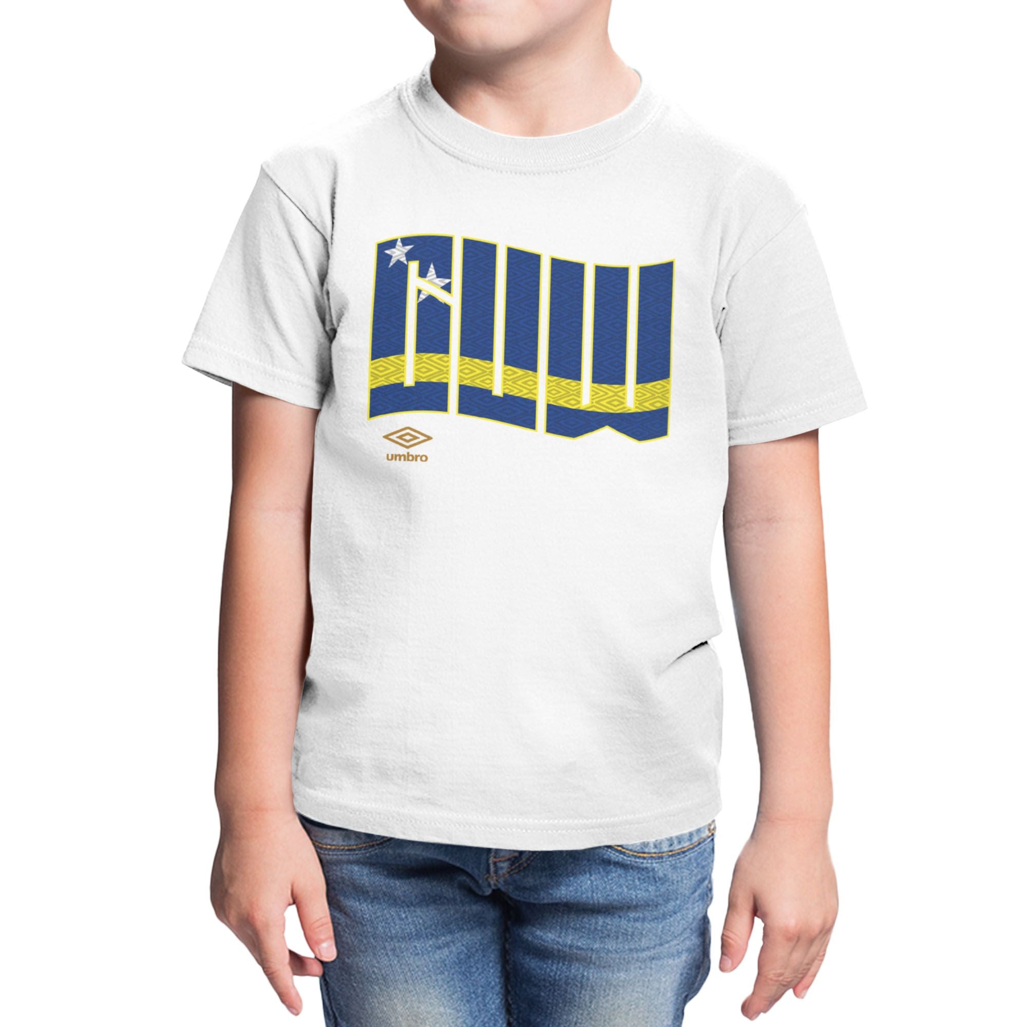 Umbro Kids Curacao Wavy Logo T-Shirt