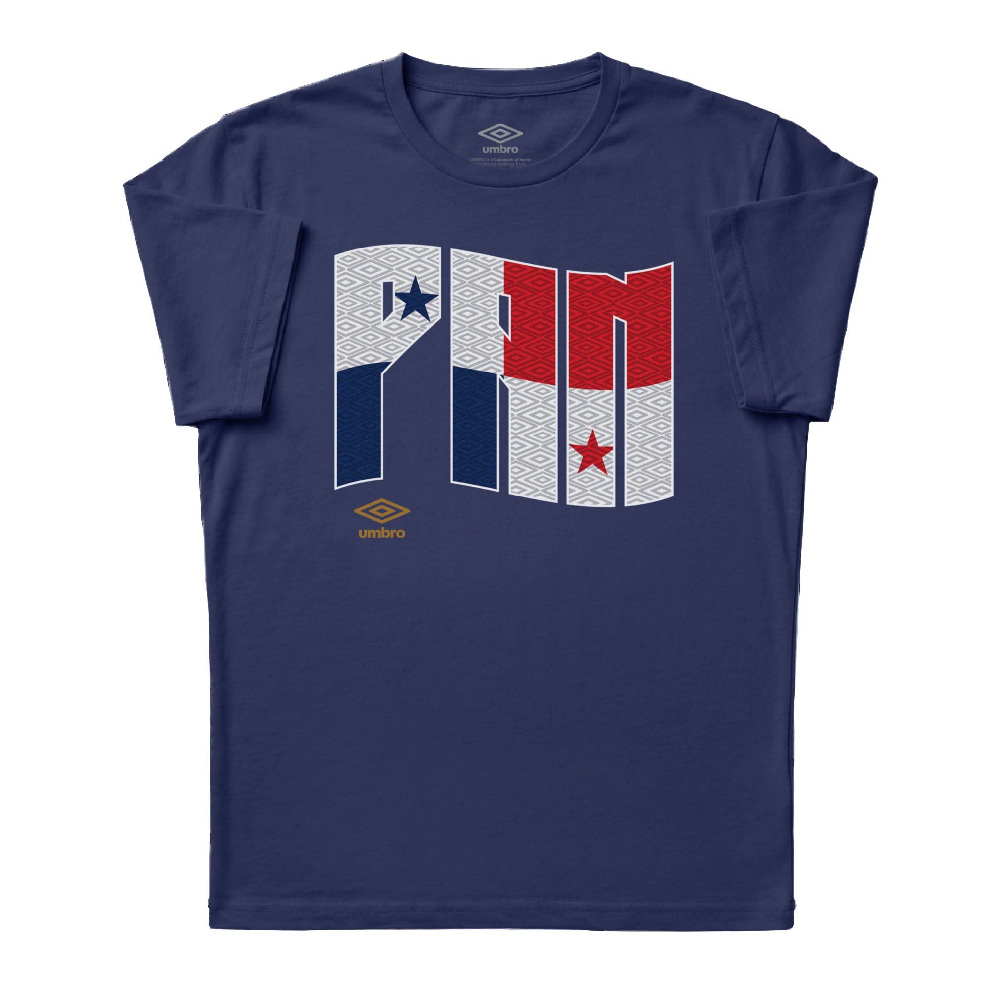 Umbro Panama Wavy Logo T-Shirt Navy