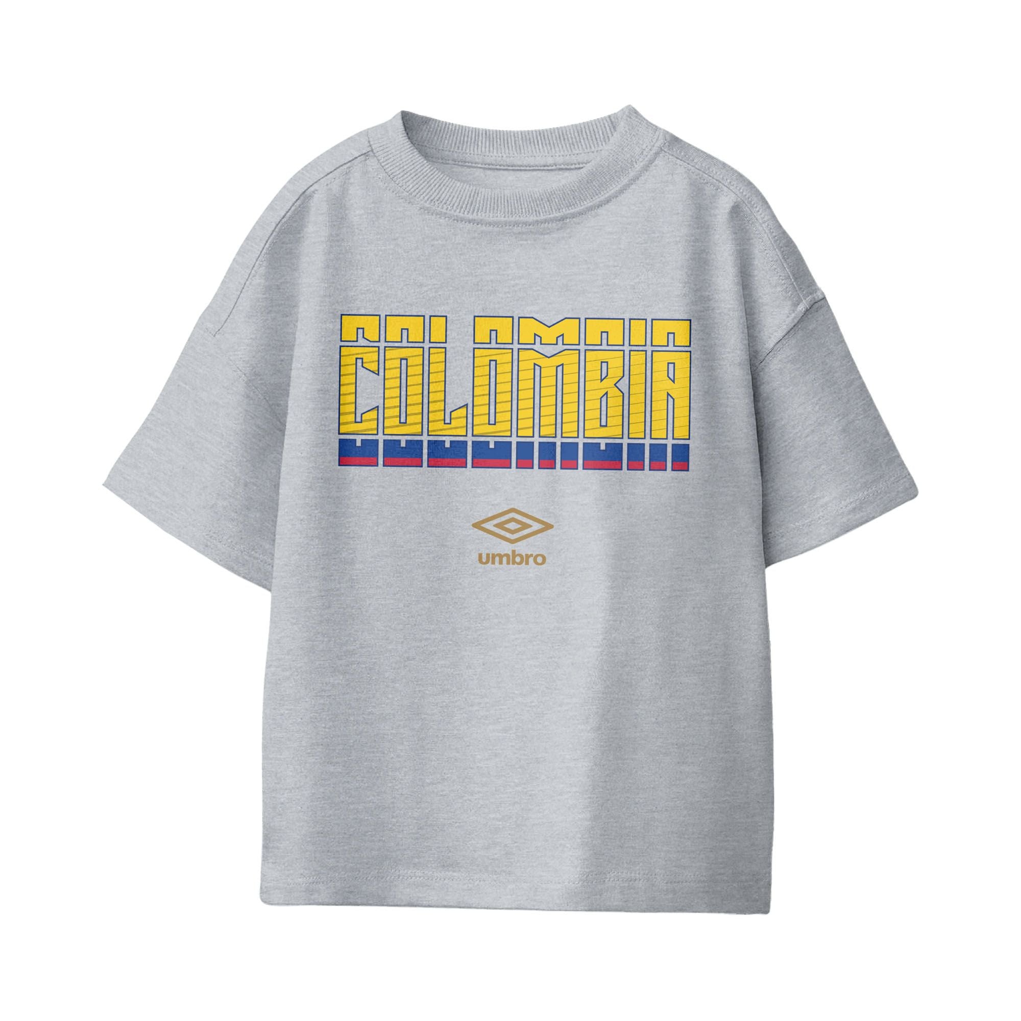 Umbro Colombia Stacked Soccer T-Shirt Sport Grey