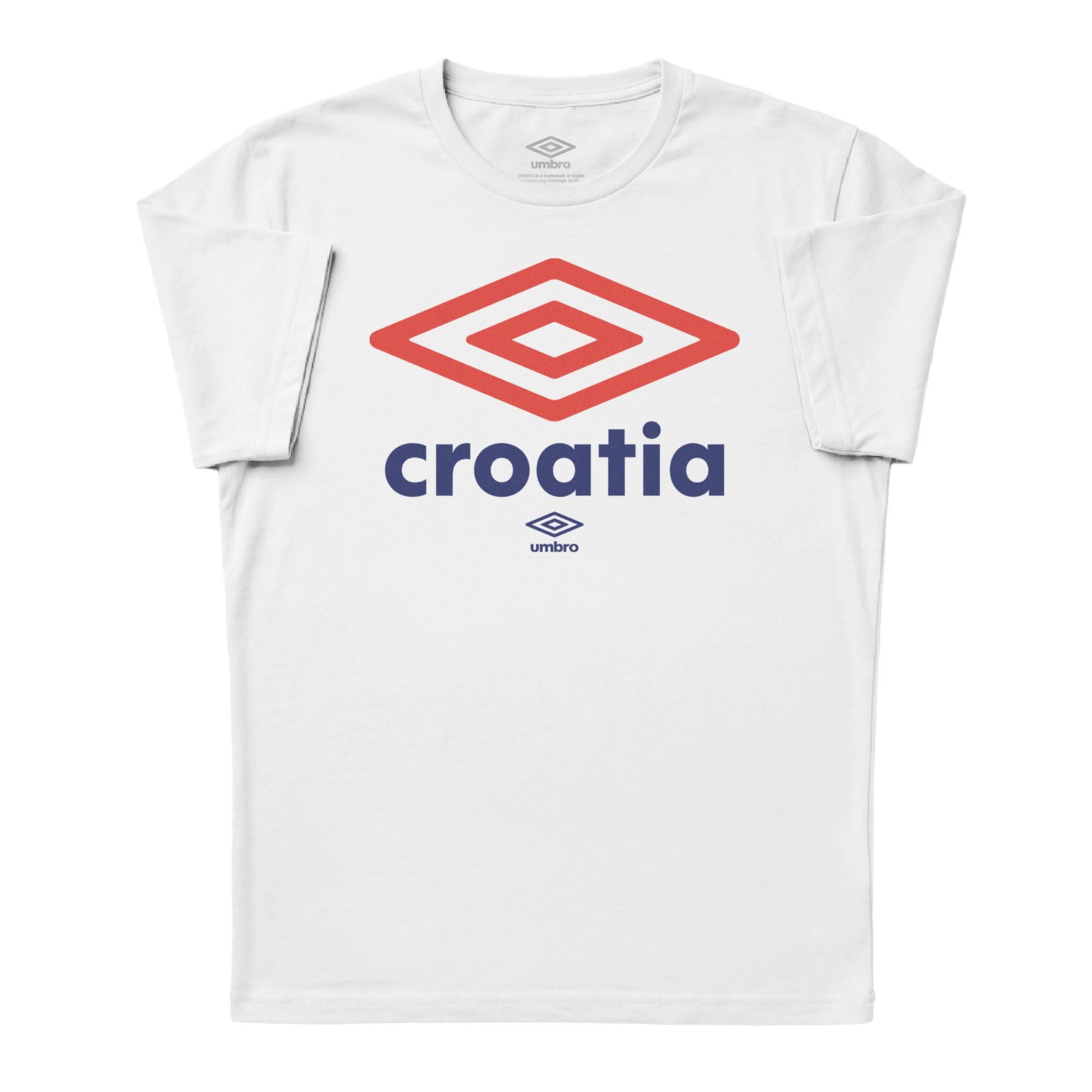 Umbro Adult Croatia Diamond Logo T-Shirt White