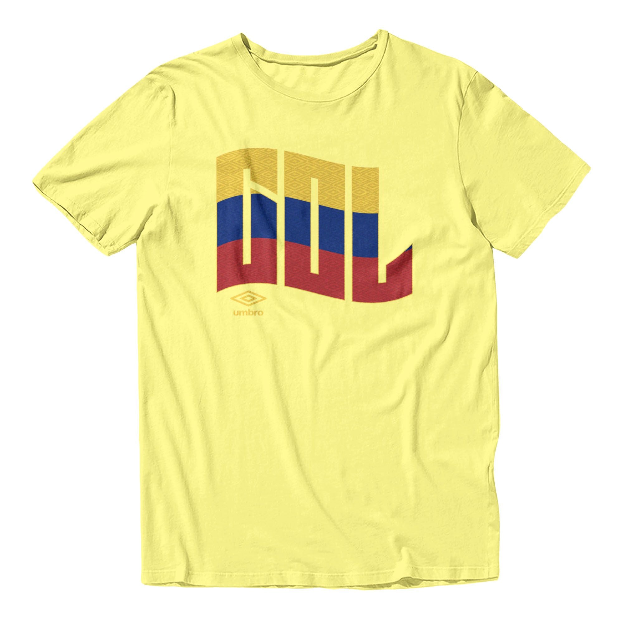 Umbro Colombia Wavy Logo T-Shirt Corn Silk