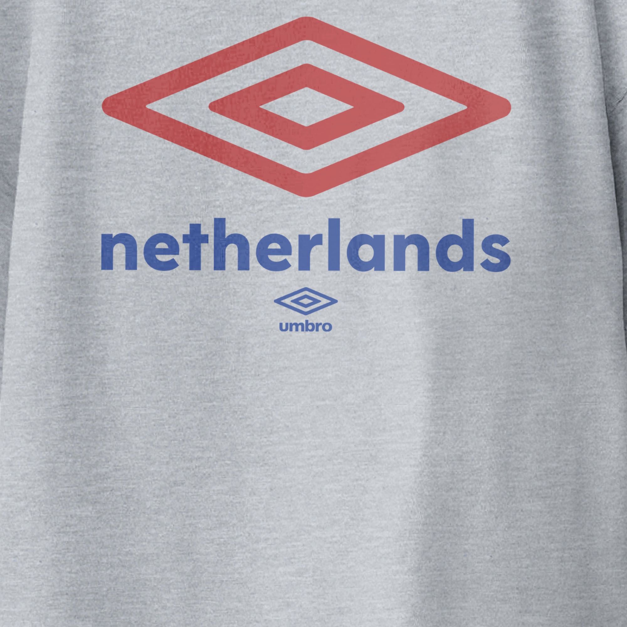 Umbro Kids Netherlands Diamond Logo Tees Grey Heather