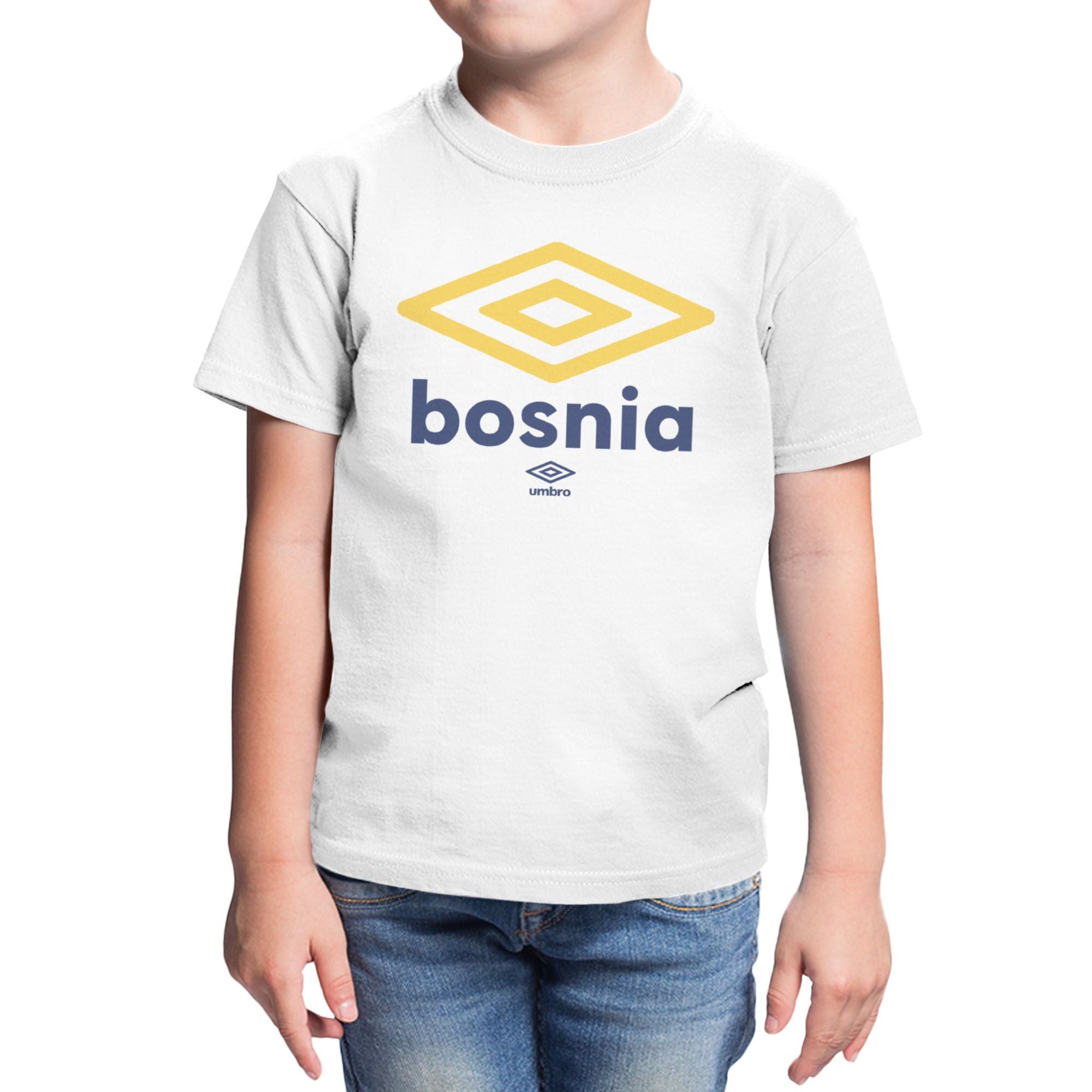 Umbro Kids Bosnia and Herzegovina Diamond Logo T-Shirt