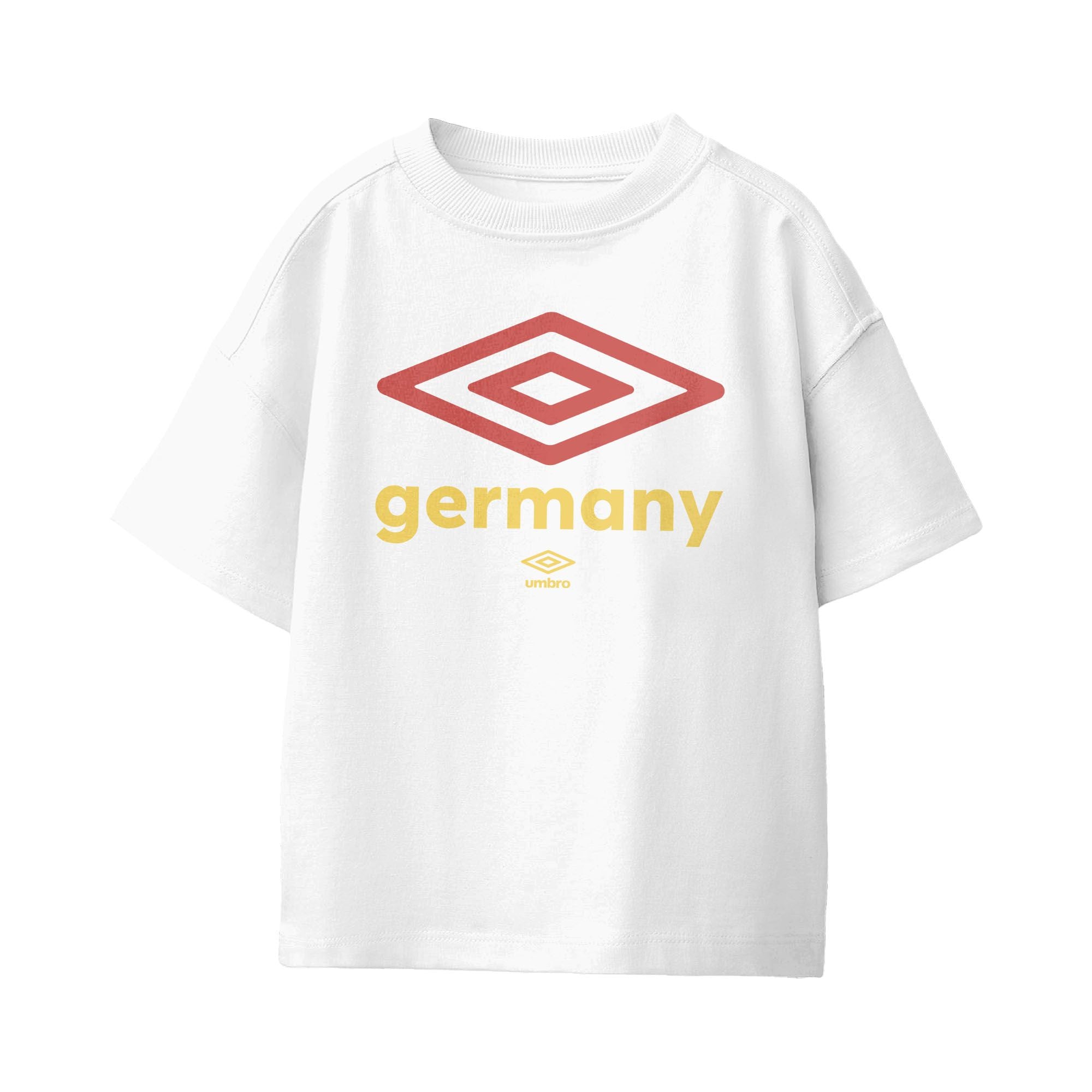 Umbro Kids Unisex Germany Diamond Logo T-Shirt White
