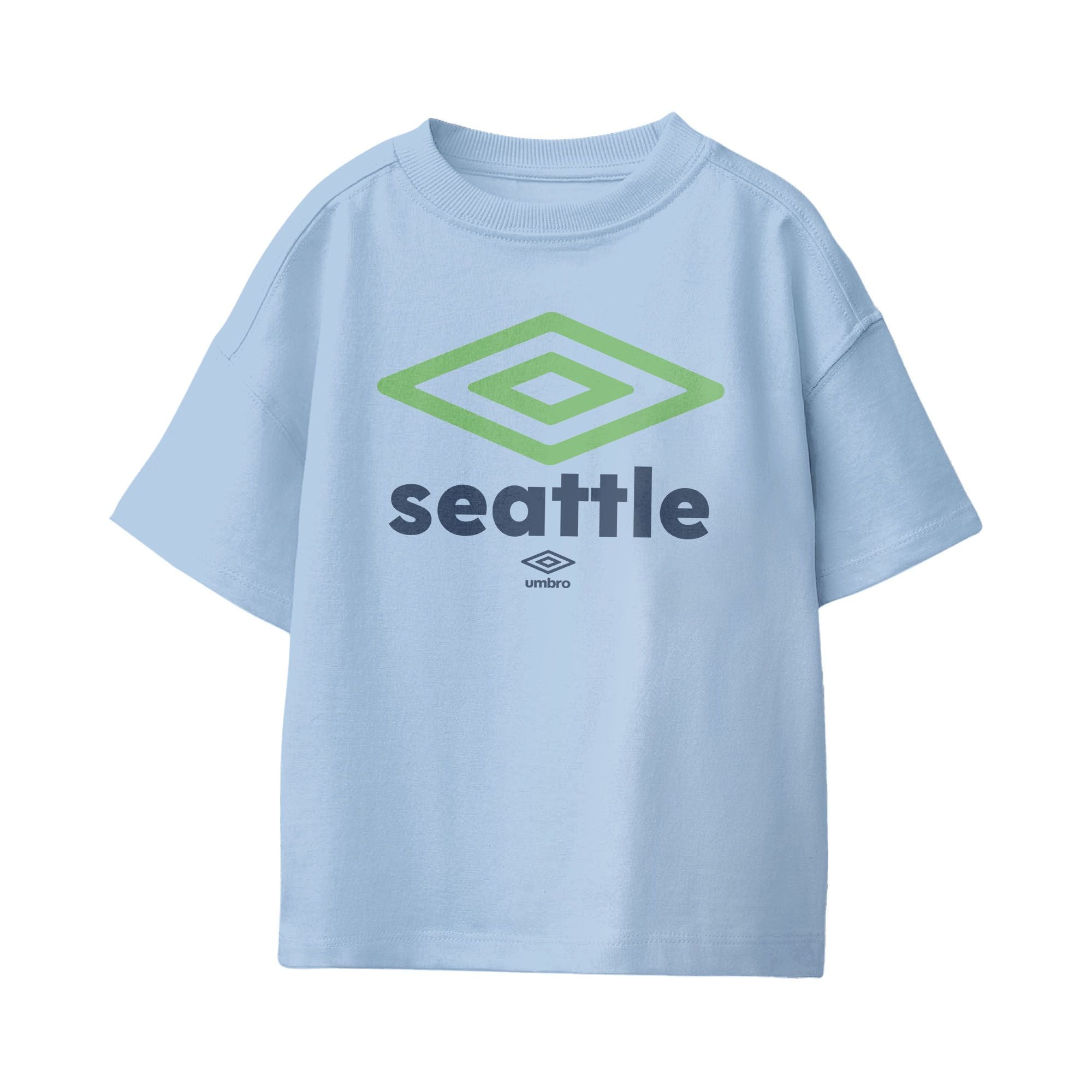 Umbro Kids Seattle City Diamond Logo T-Shirt Light Blue