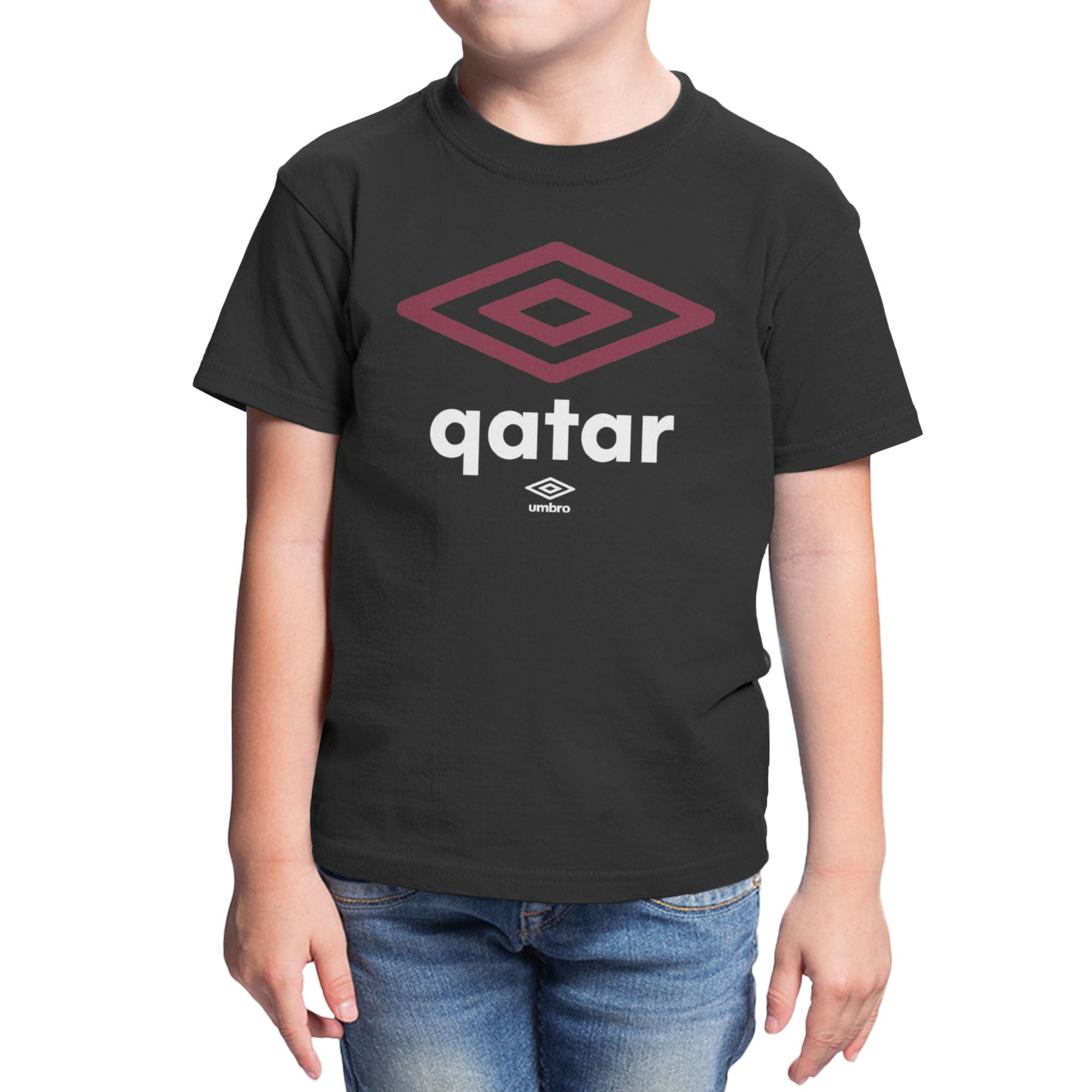 Umbro Kids Qatar Diamond Logo T-Shirt